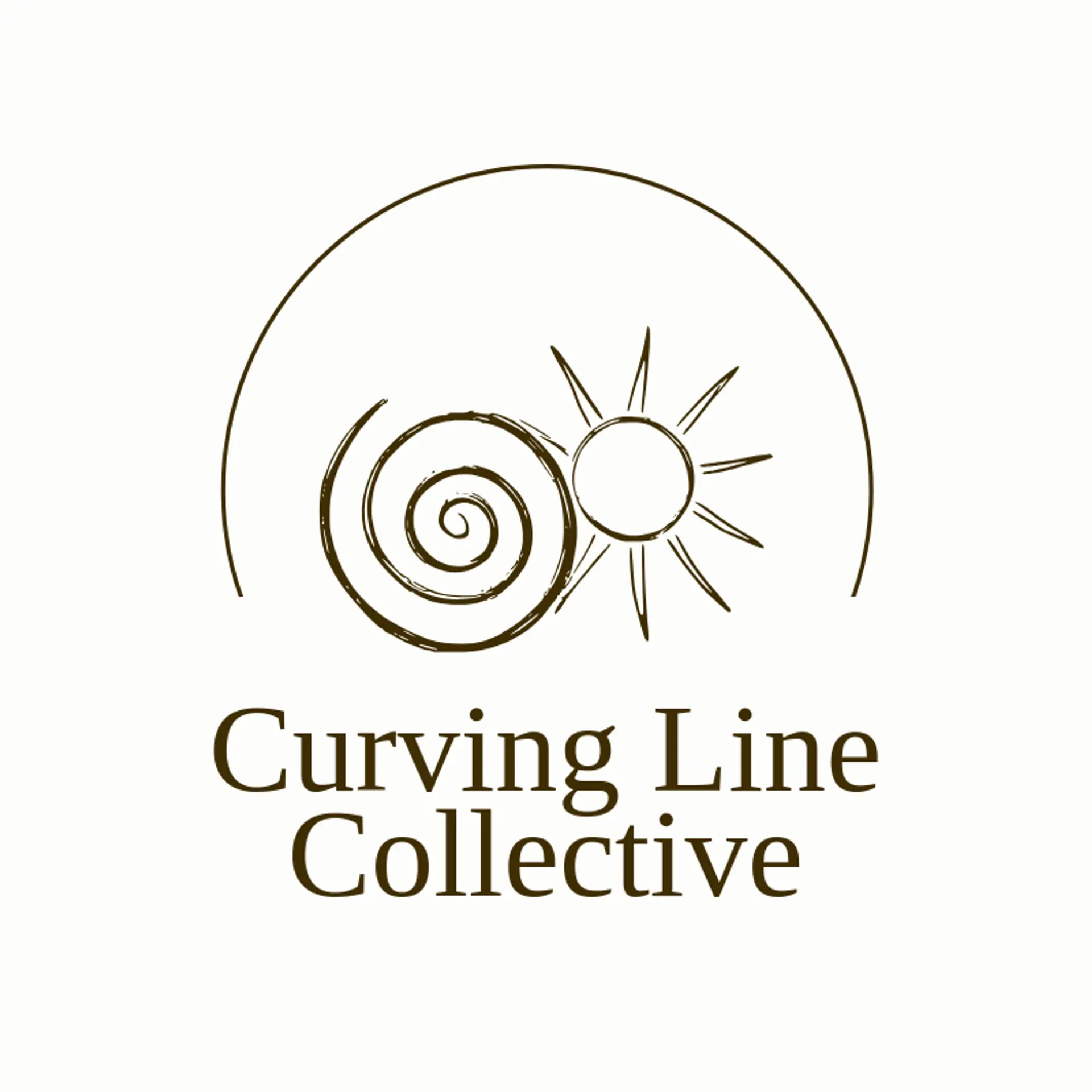 Curving Line Collective logo for spiral