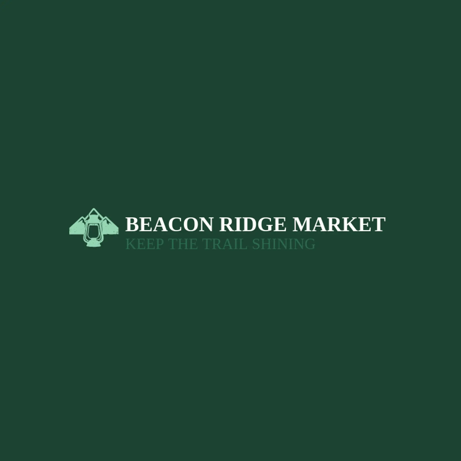 Beacon Ridge Market logo for lantern