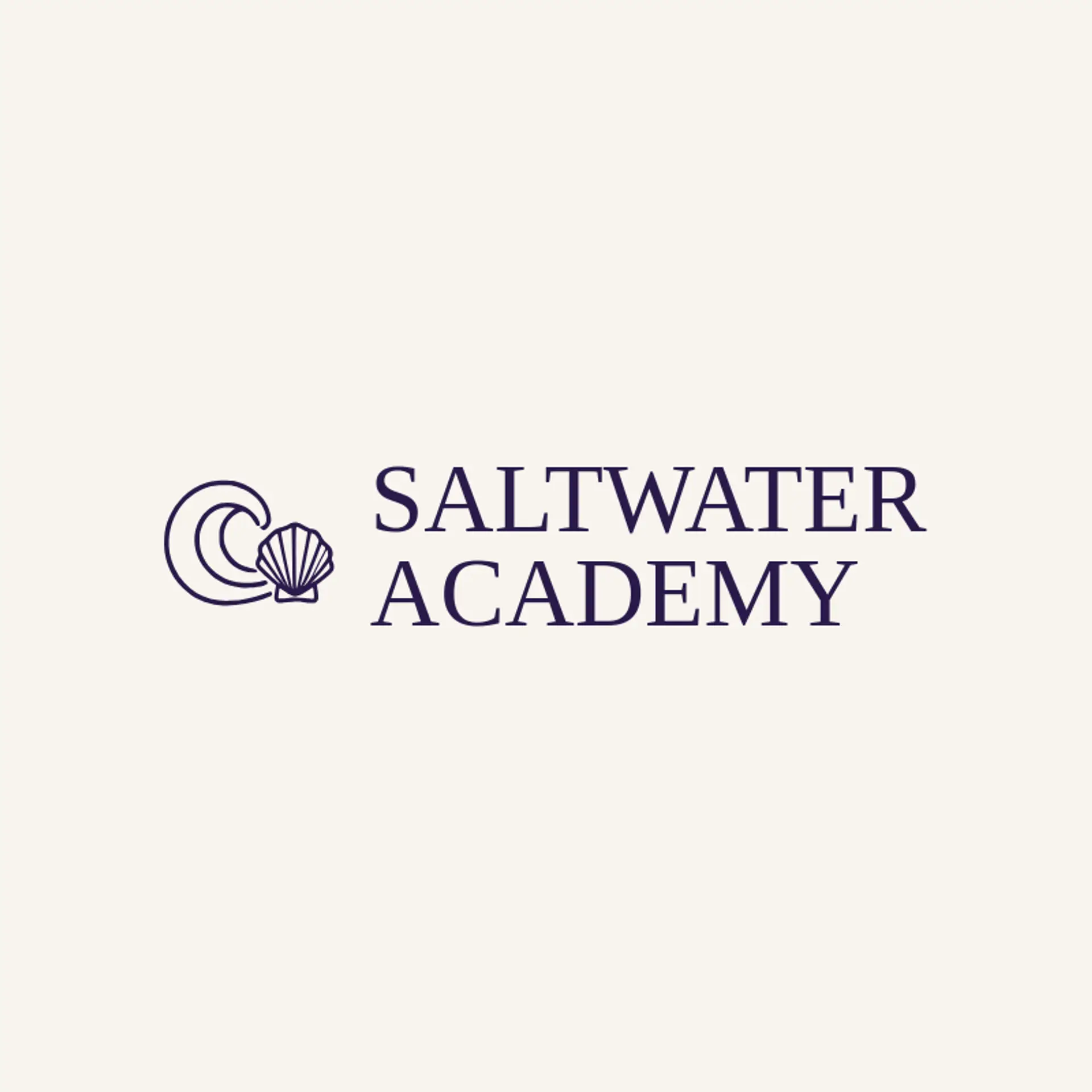 Saltwater Academy logo for ocean