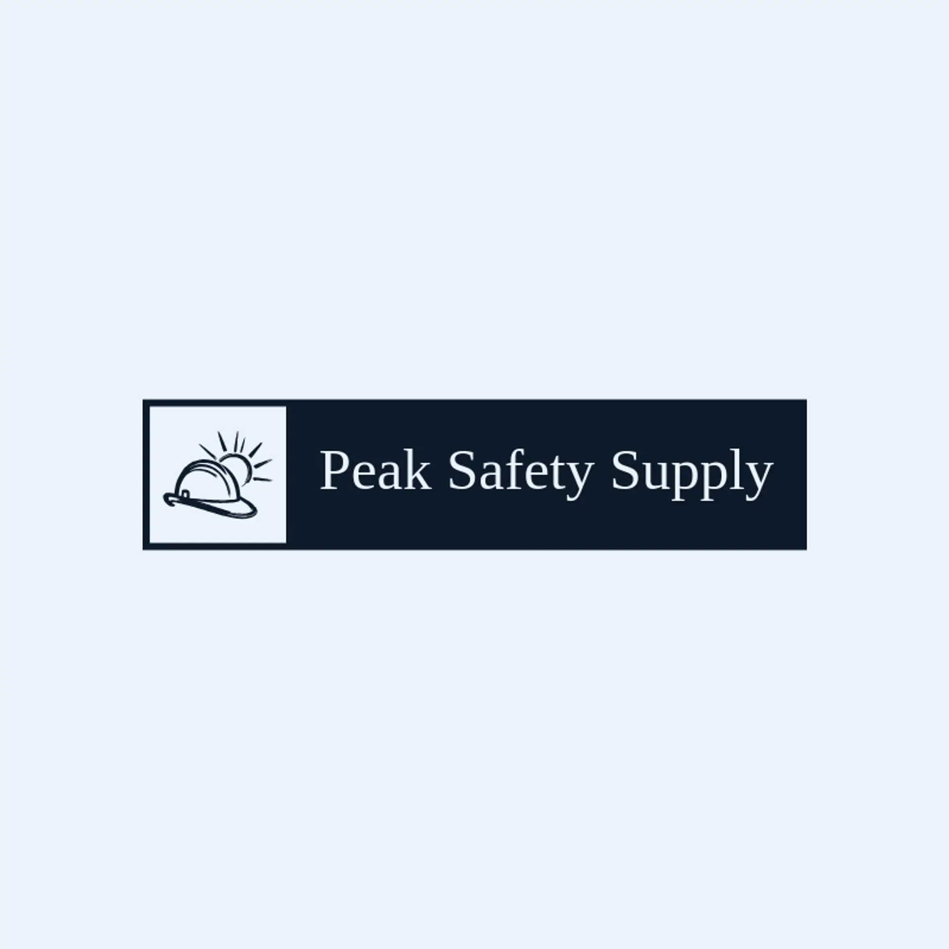 Peak Safety Supply logo for hard hat