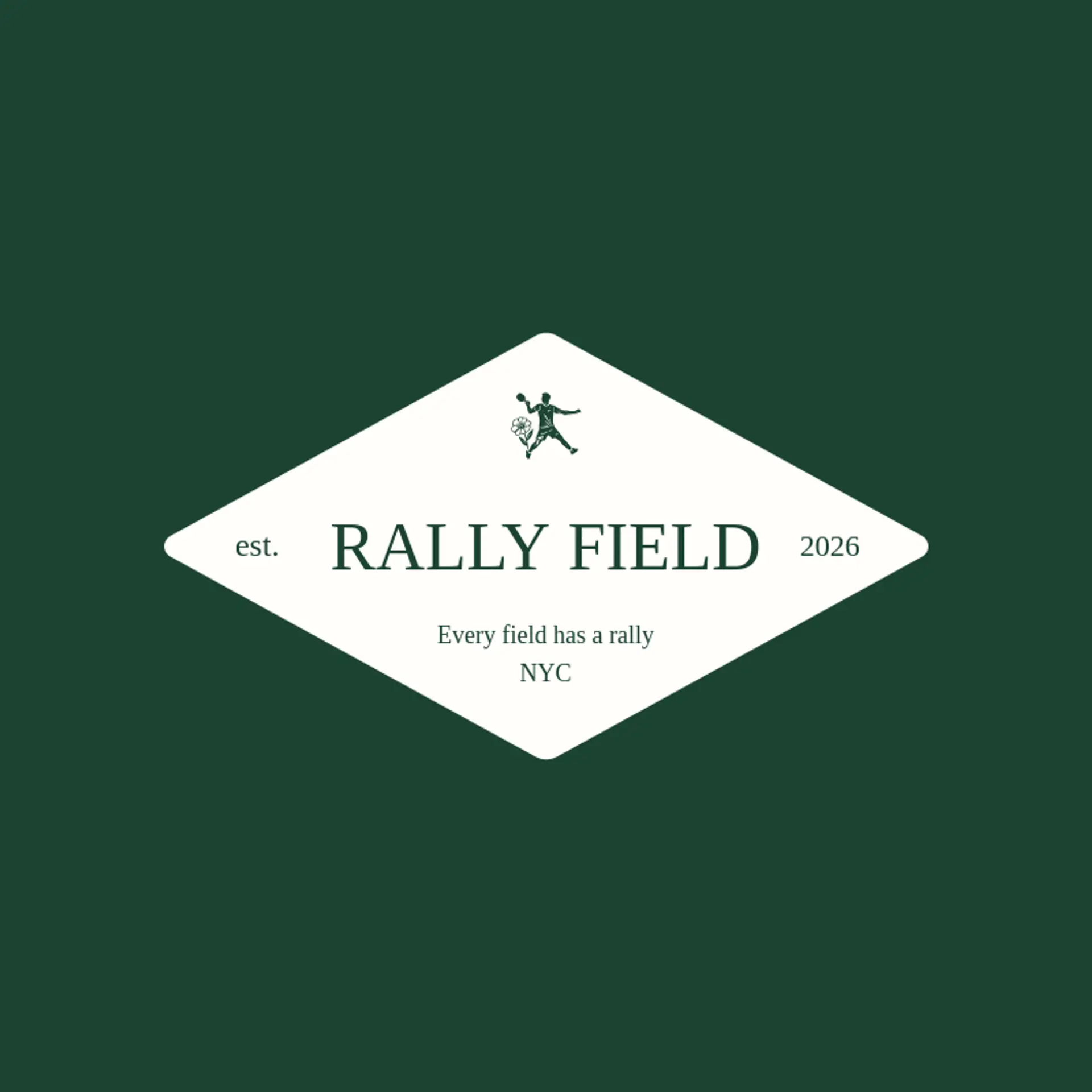 Rally Field logo for ping pong