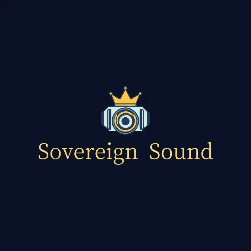 The stage name Sovereign Sound as a branded logo with a color icon