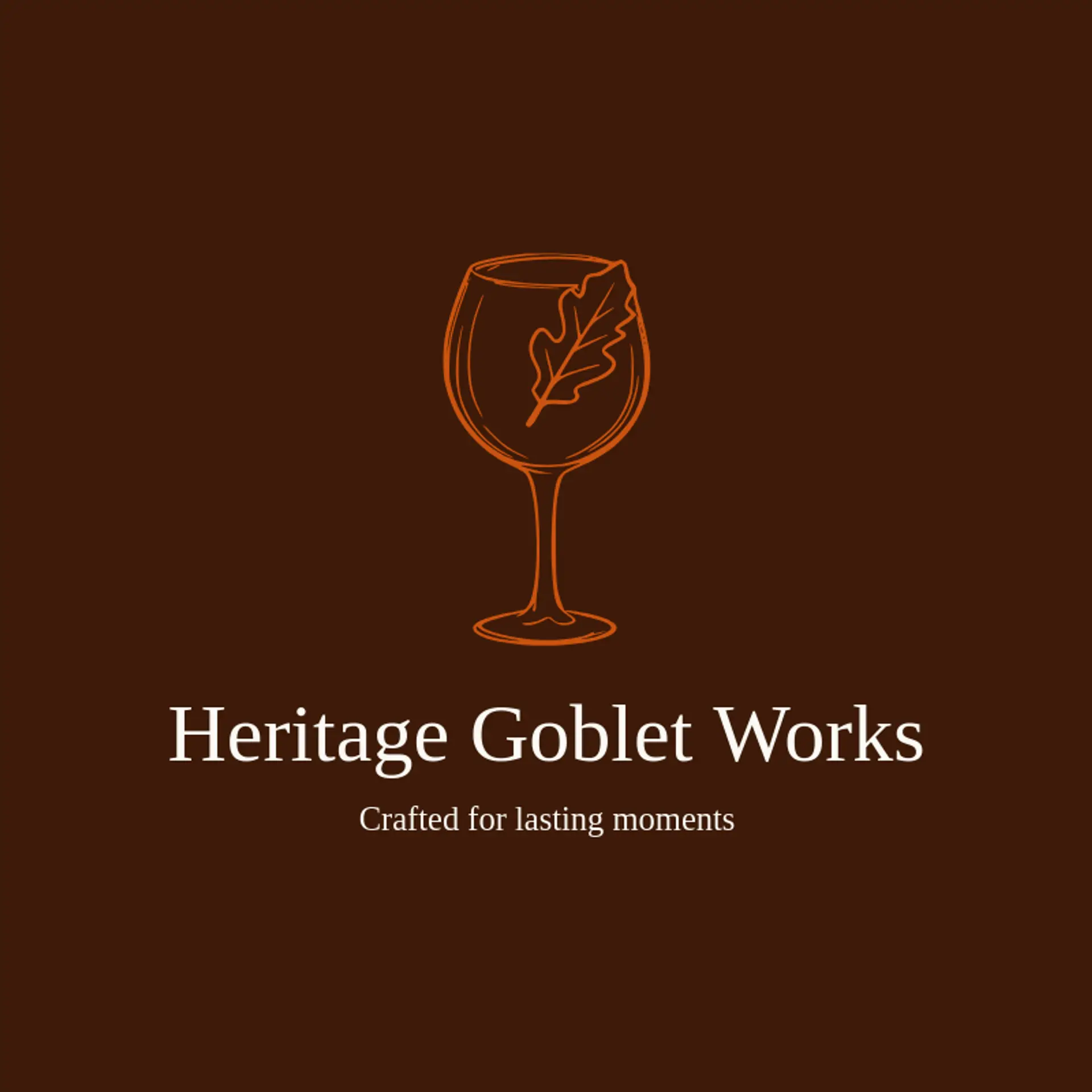 Heritage Goblet Works logo for wine glass