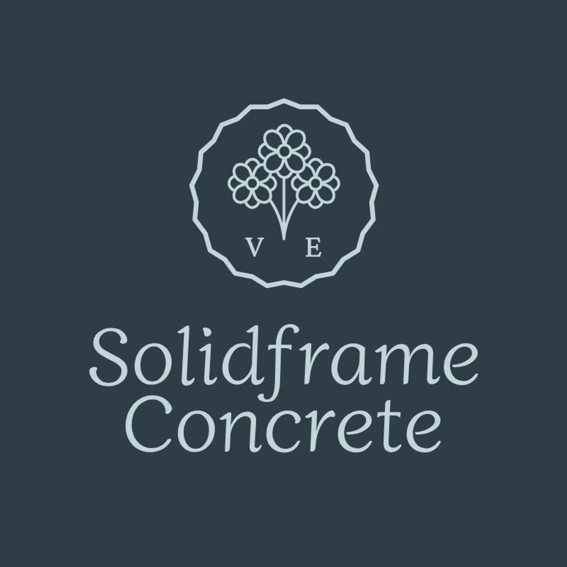 SolidFrame Concrete logo for concrete construction