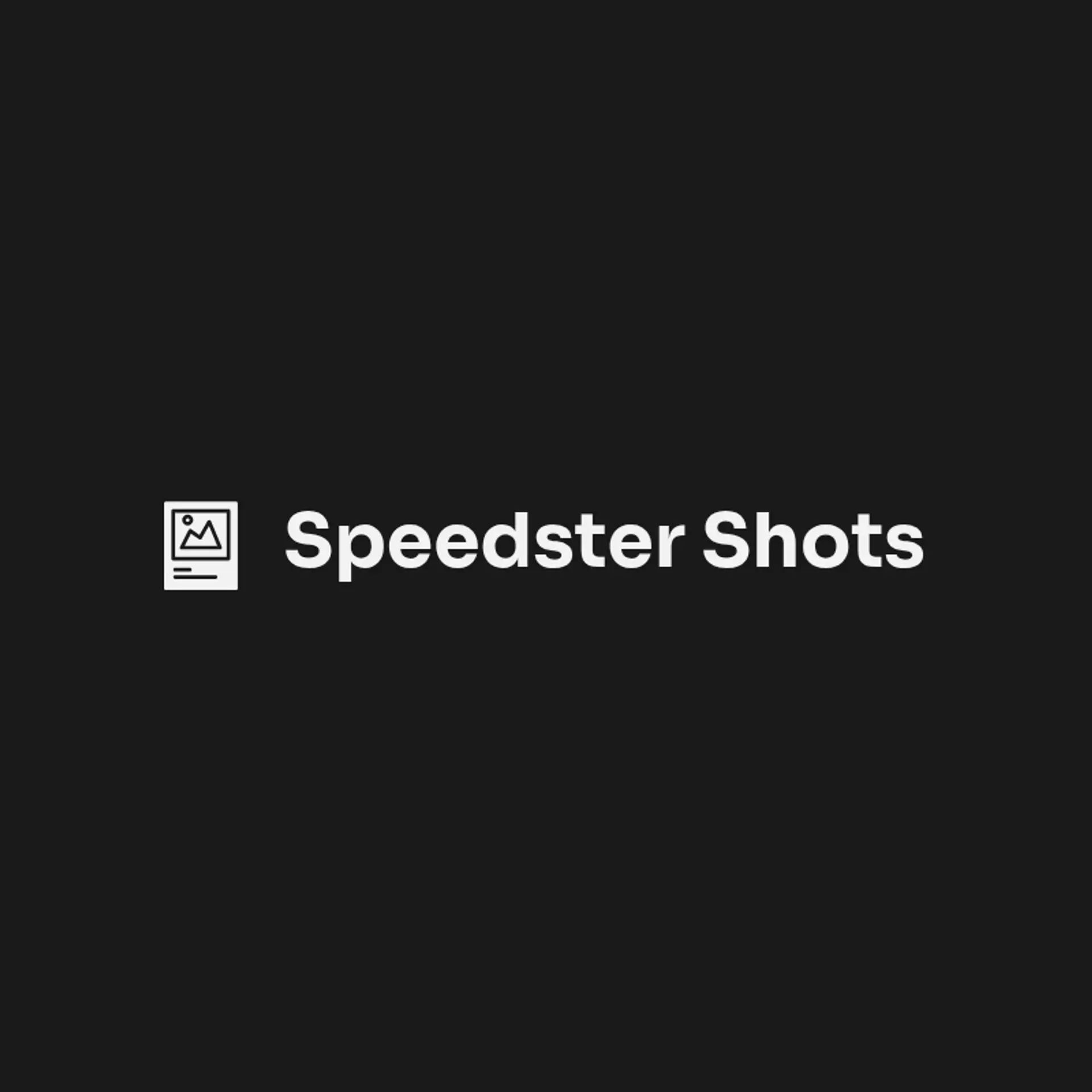 Speedster Shots logo for car photography