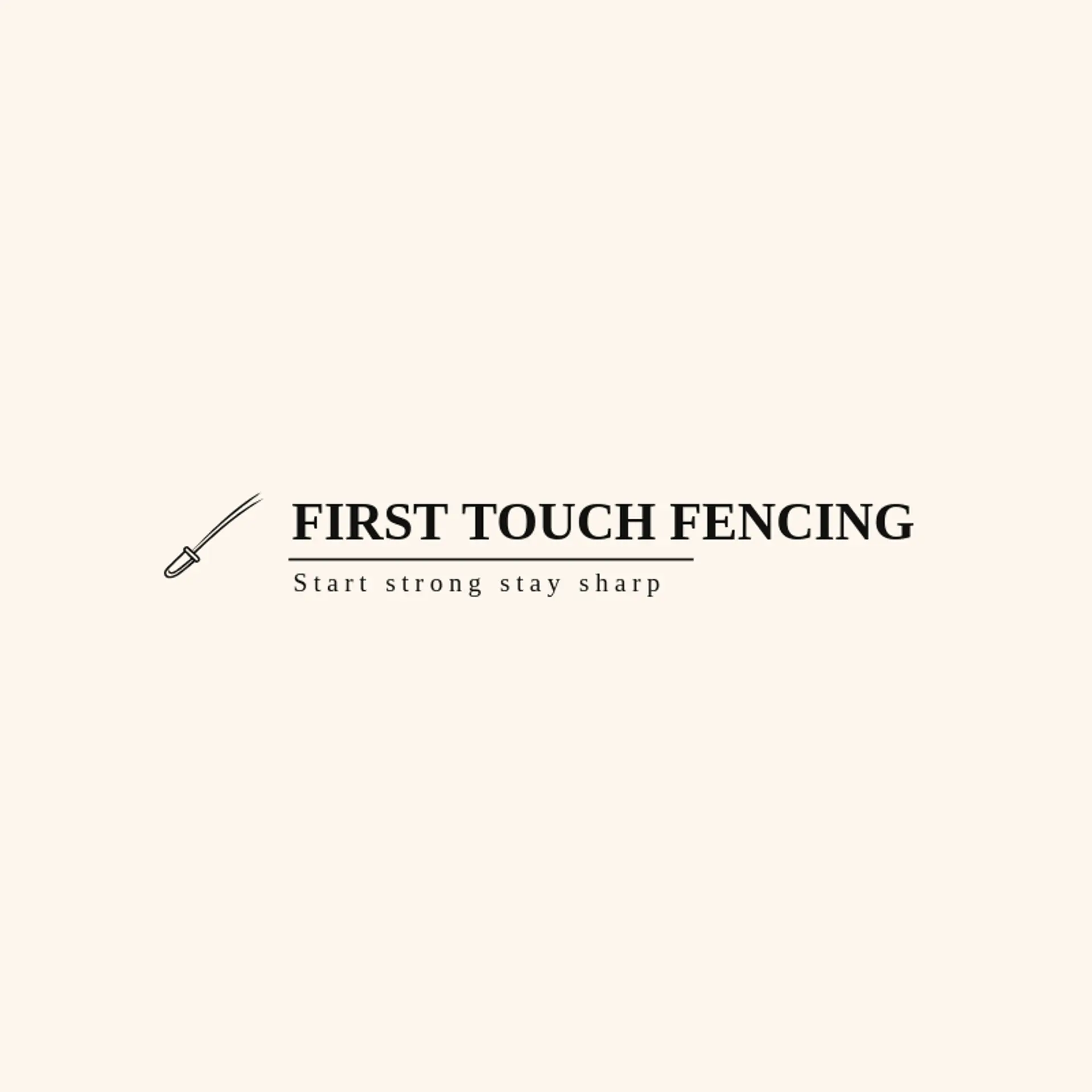First Touch Fencing logo for fencing