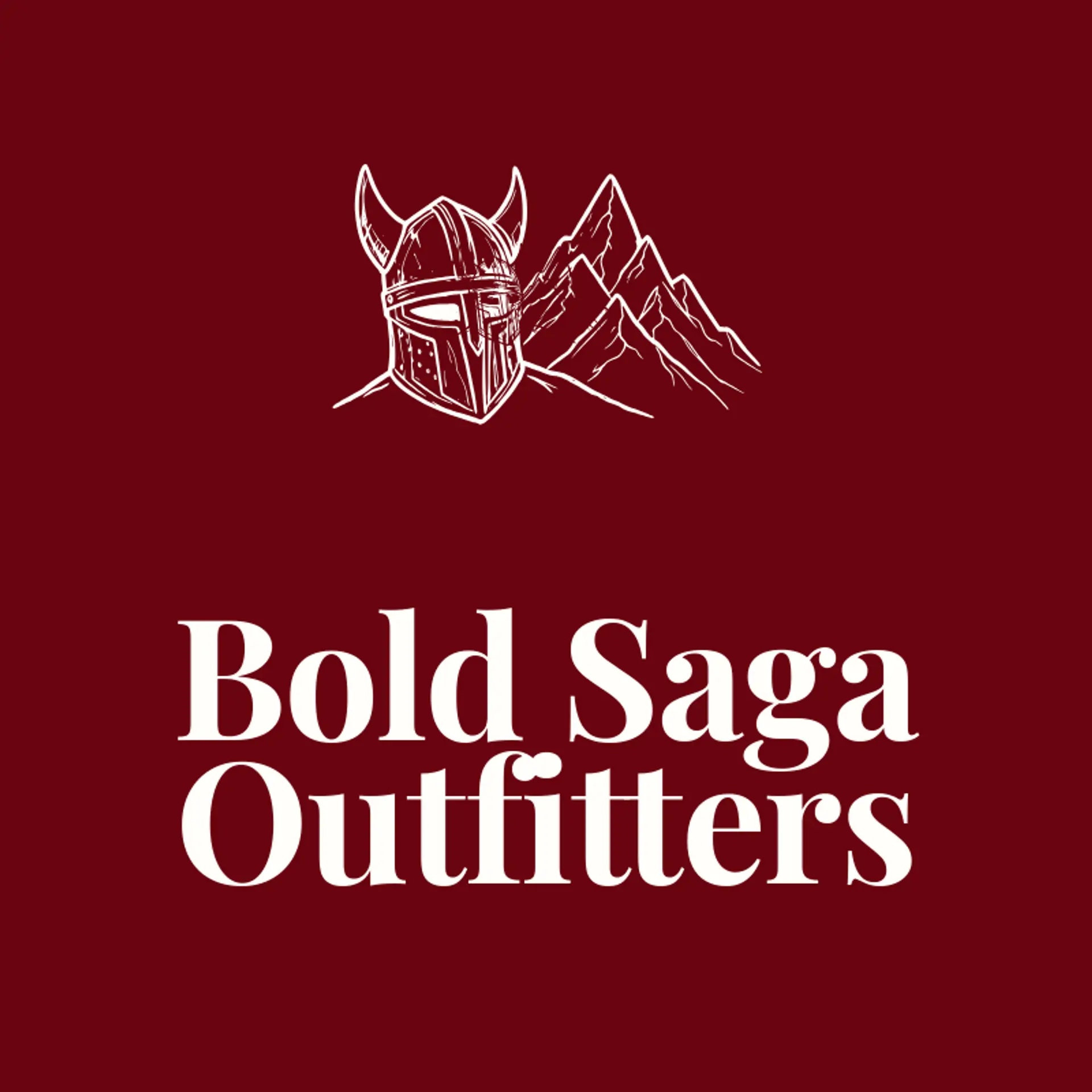 Bold Saga Outfitters logo for viking