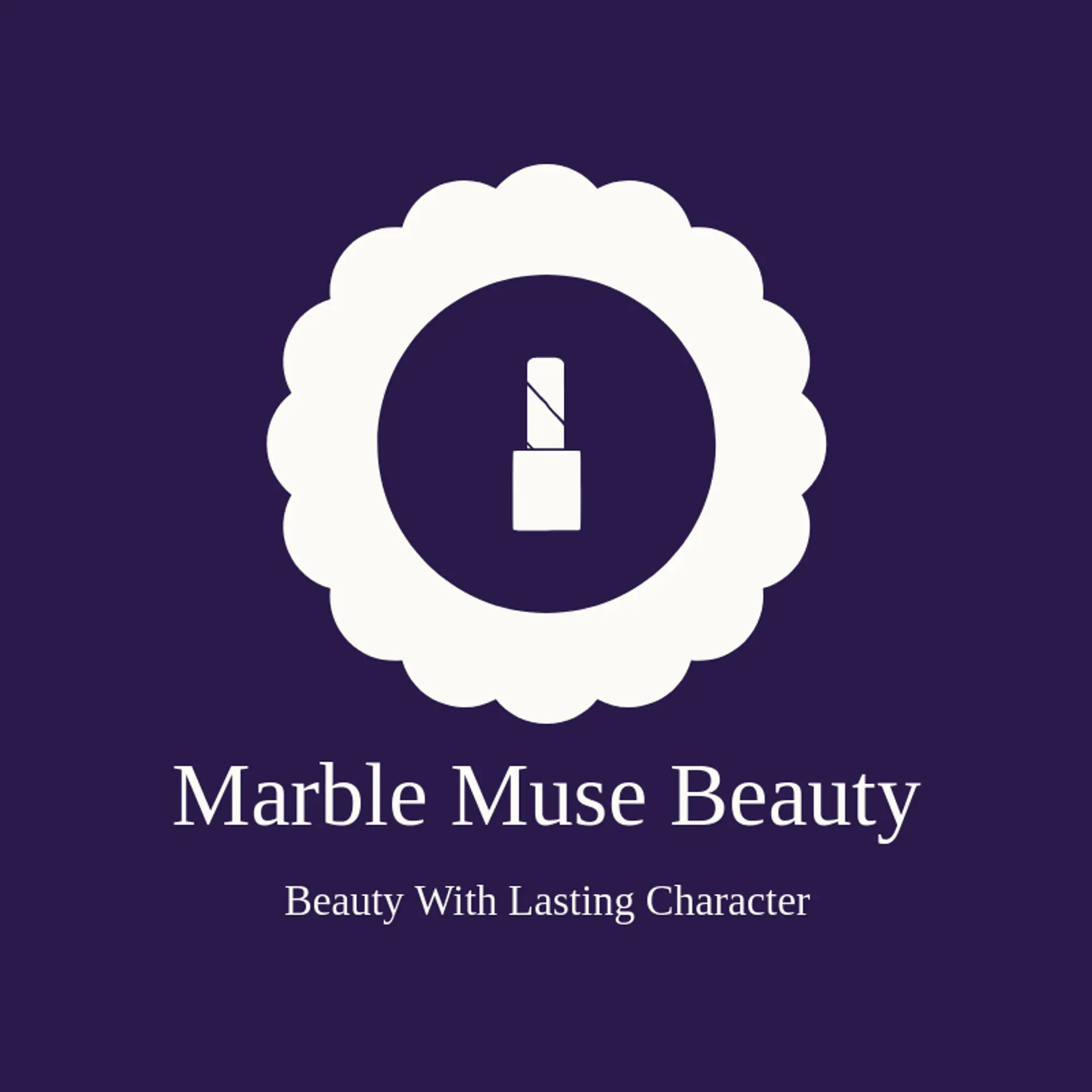 Marble Muse Beauty logo for cosmetics