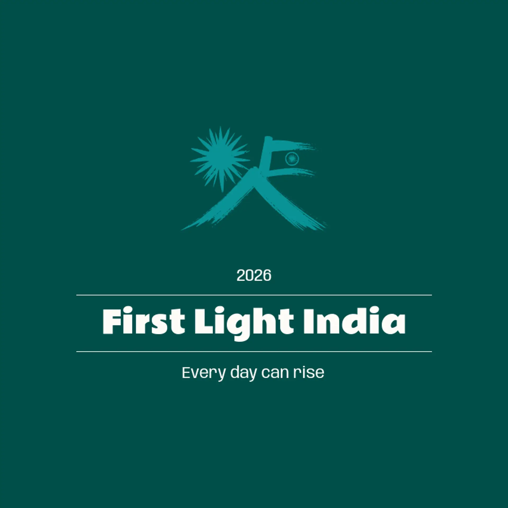 First Light India logo for indian flag