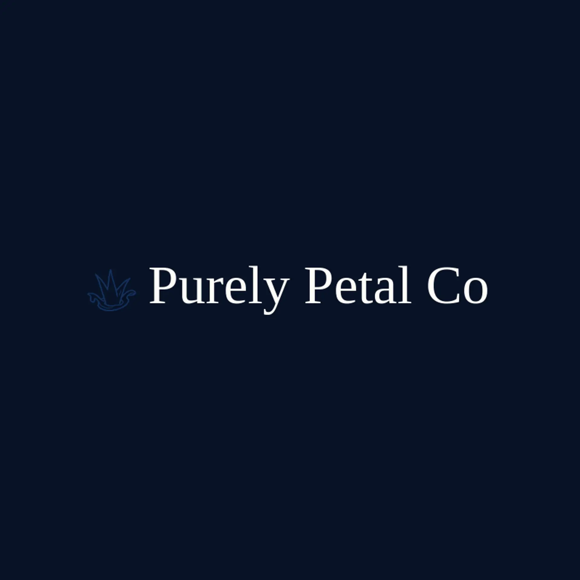 Purely Petal Co logo for skincare