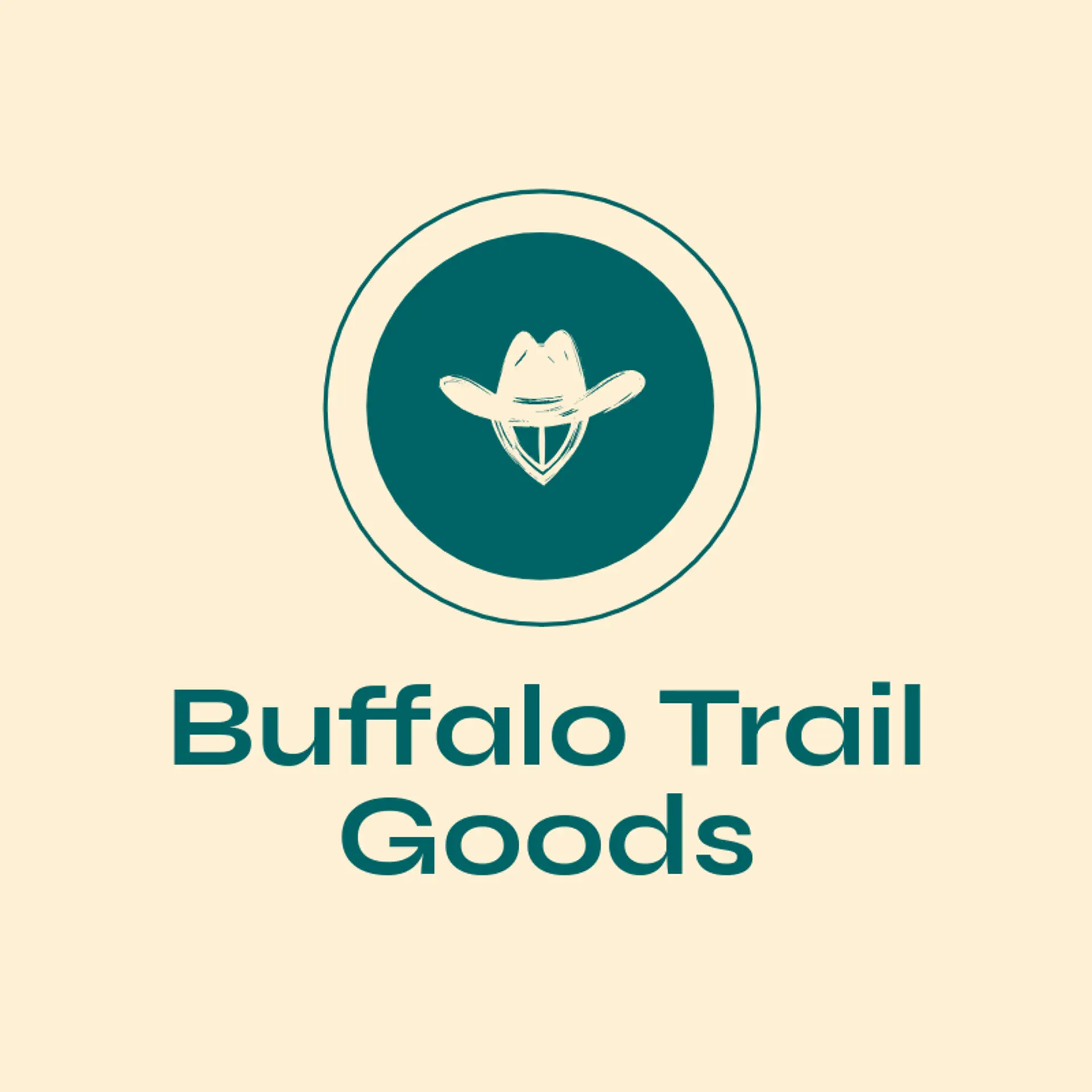 Buffalo Trail Goods logo for cowboy hat