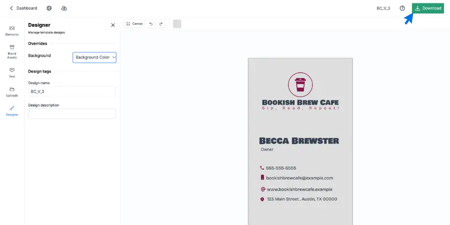 how to make business cards
