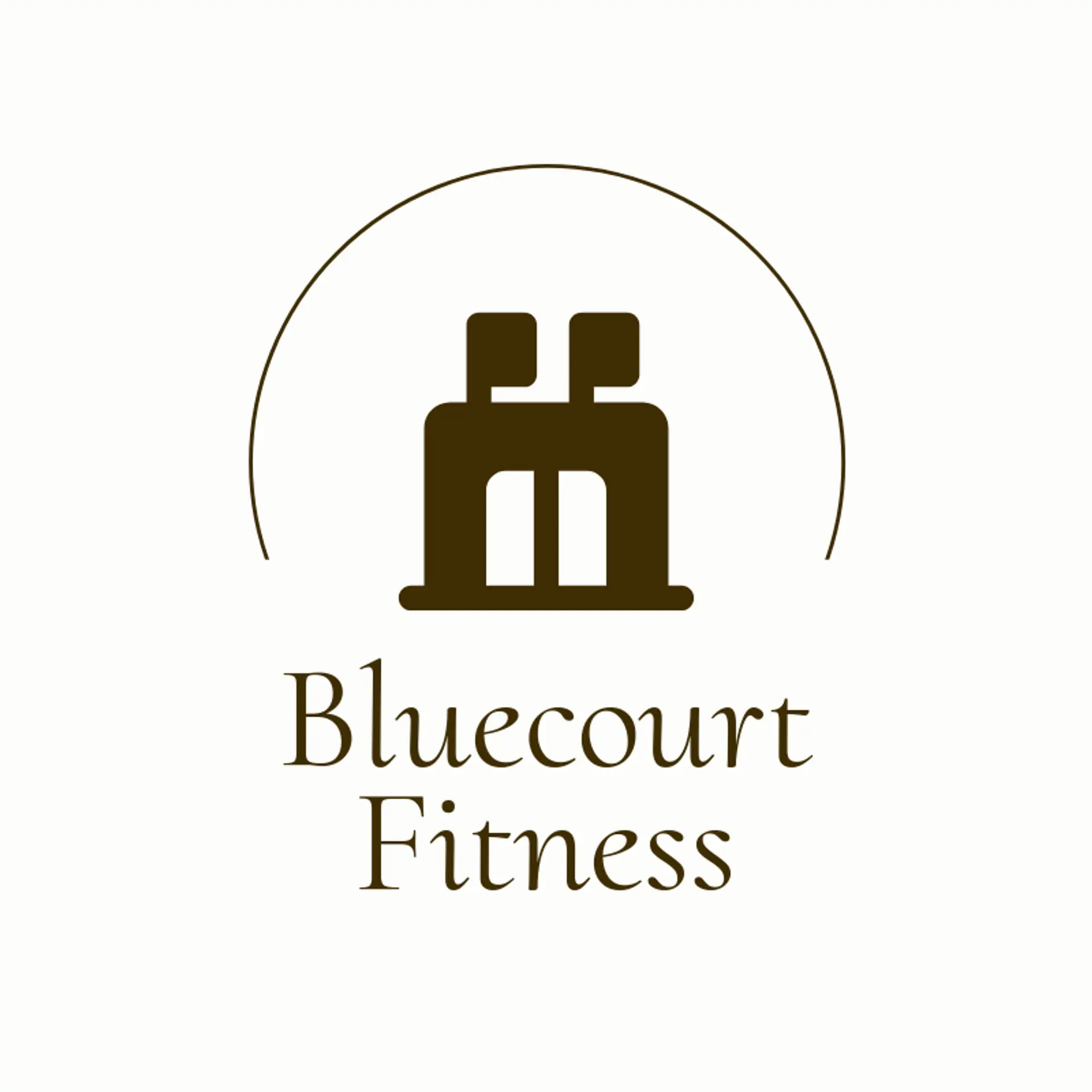Bluecourt Fitness logo for sports center