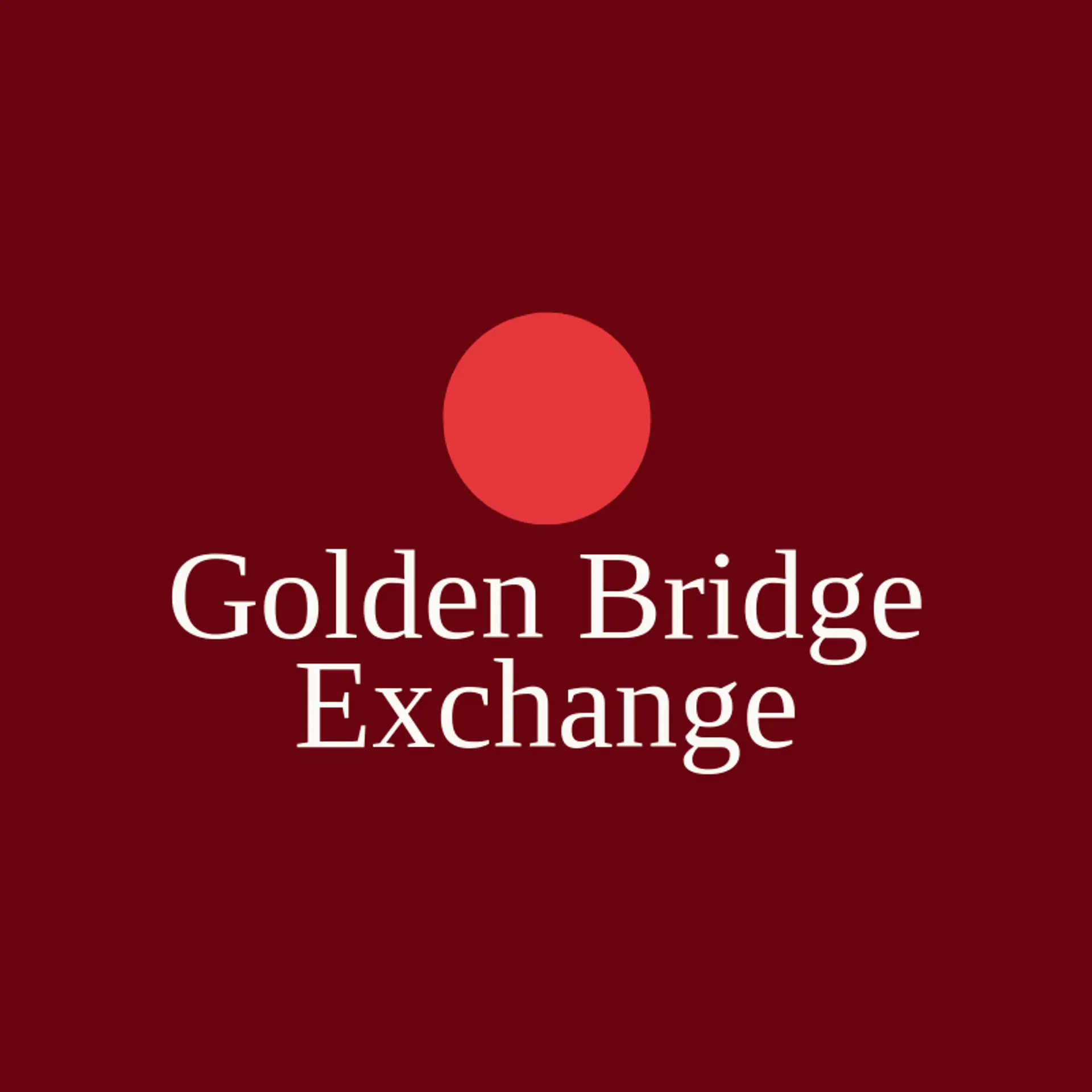 Golden Bridge Exchange logo for coin