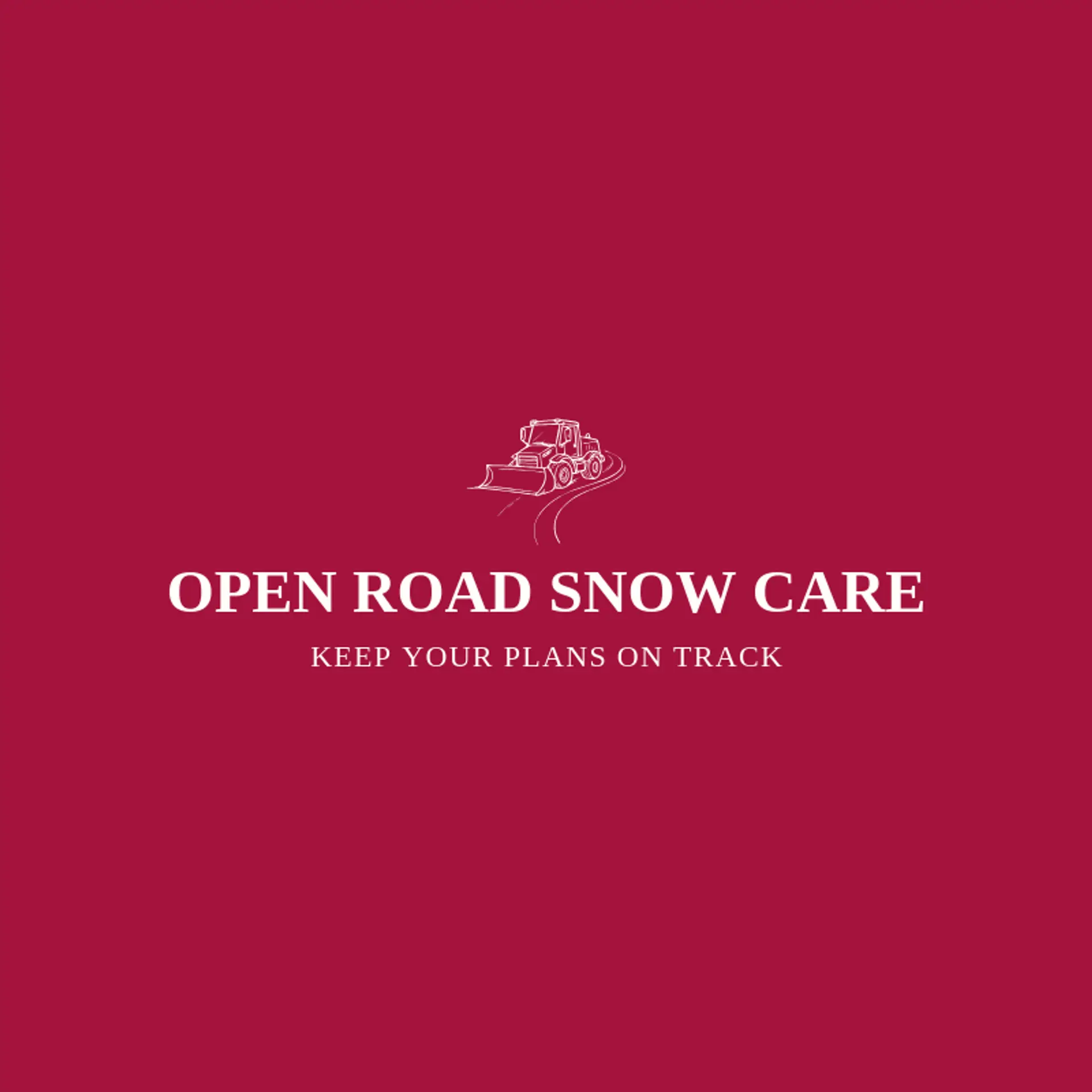 Open Road Snow Care logo for snow removal