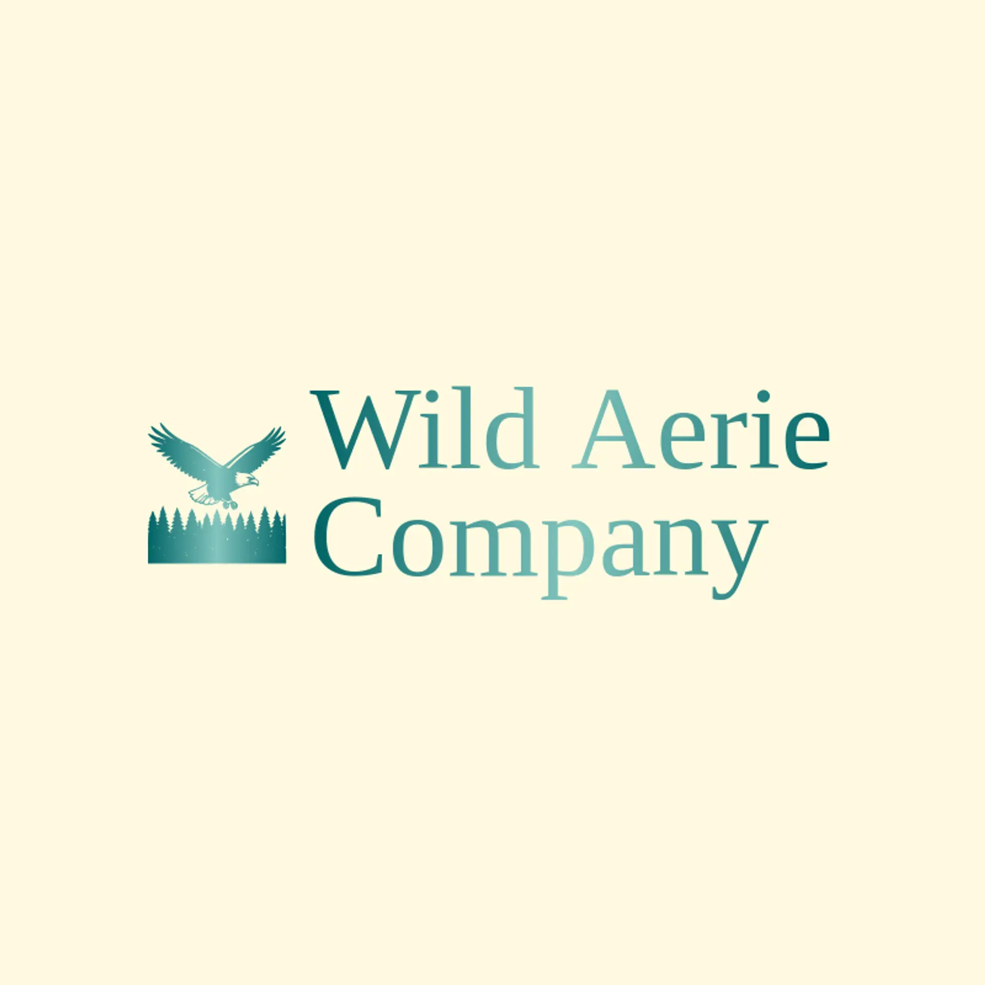 Wild Aerie Company logo for bald eagle