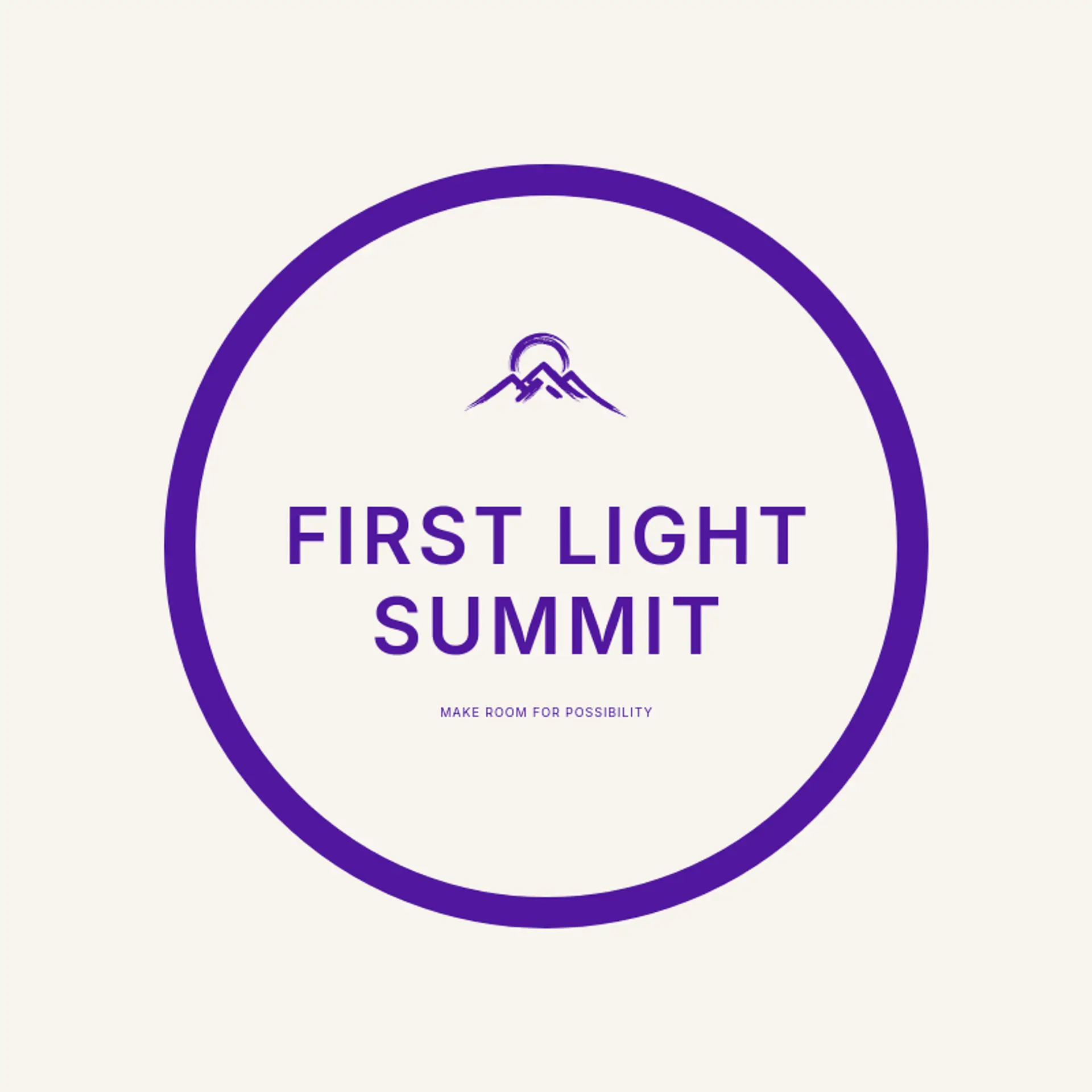 First Light Summit logo for summit
