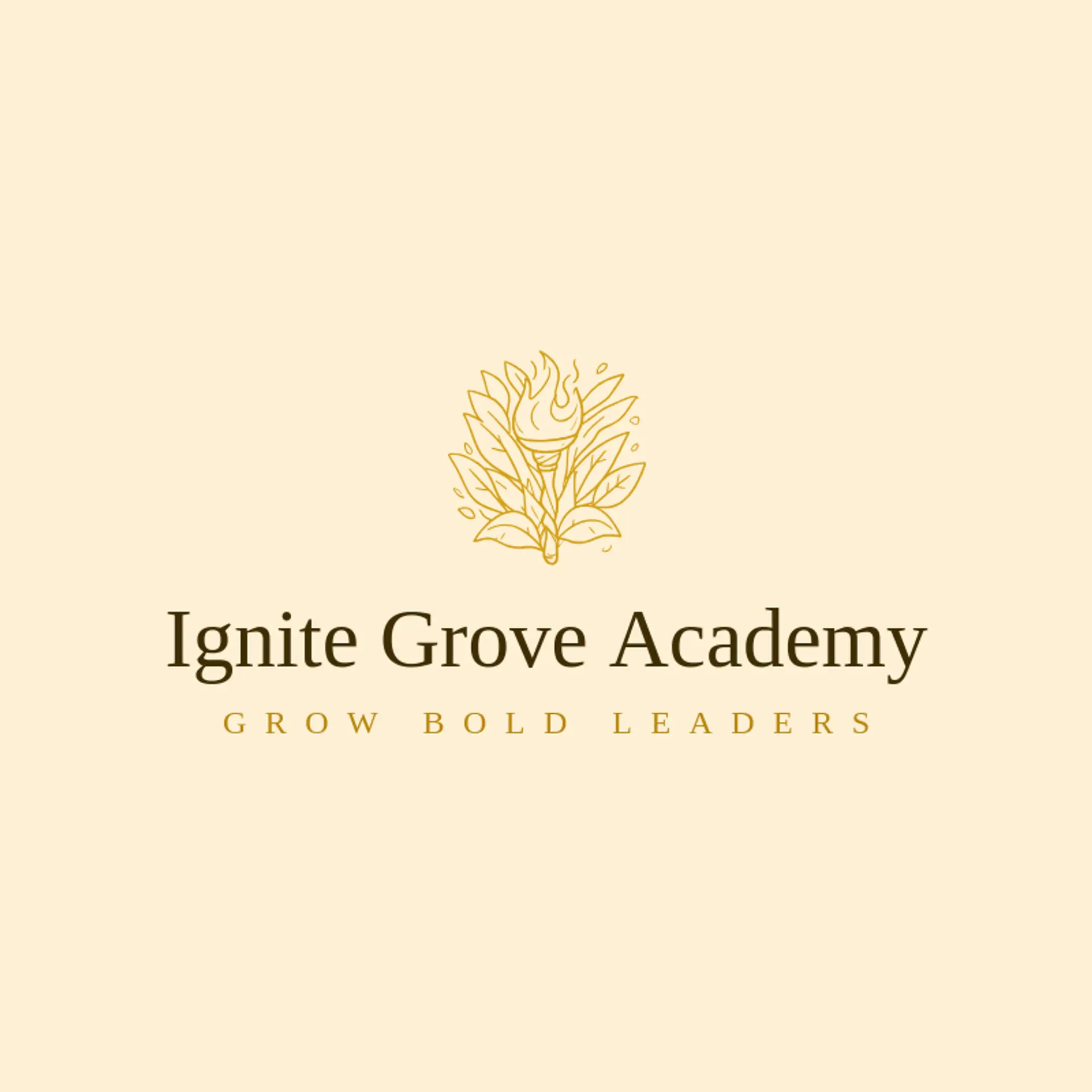 Ignite Grove Academy logo for torch