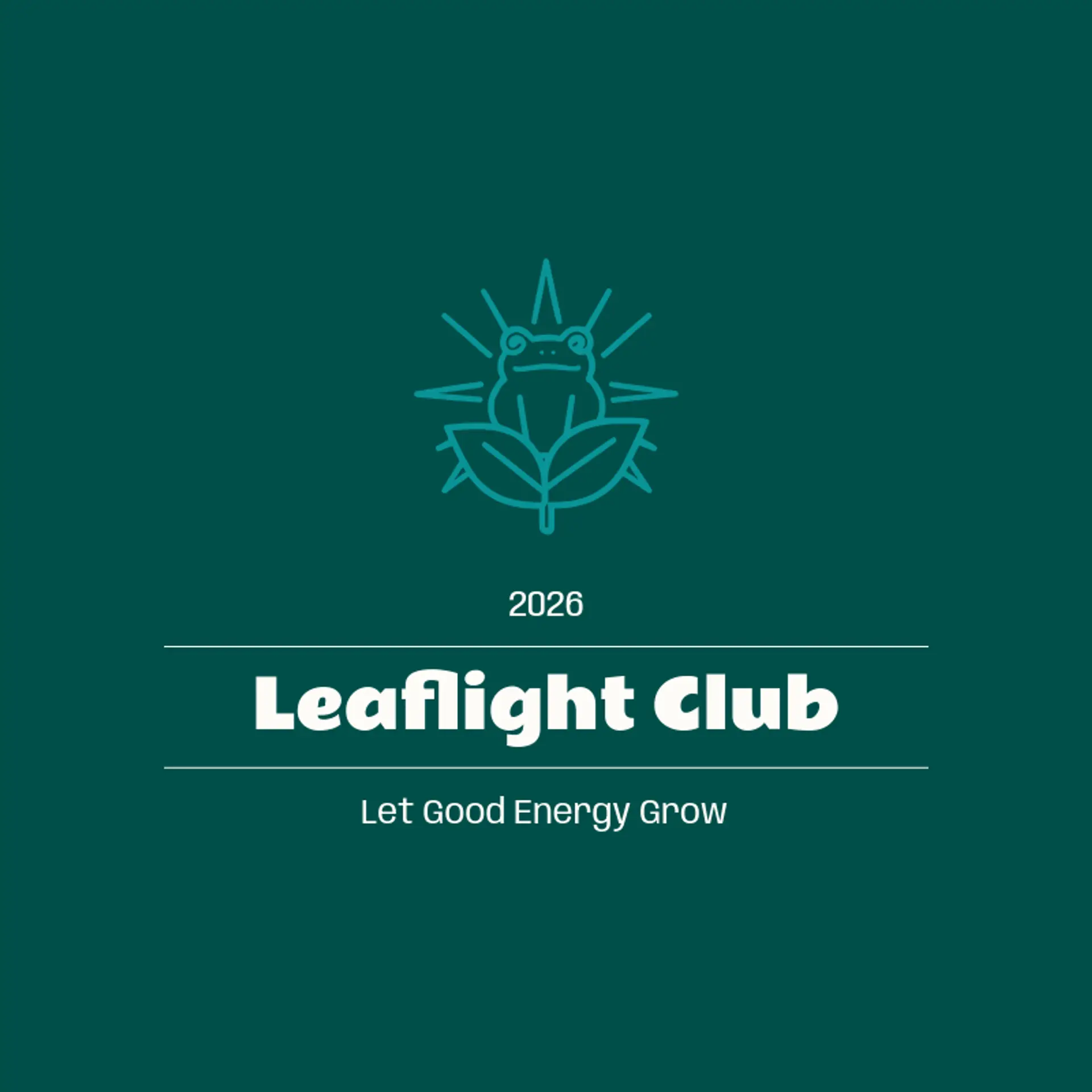 Leaflight Club logo for frog