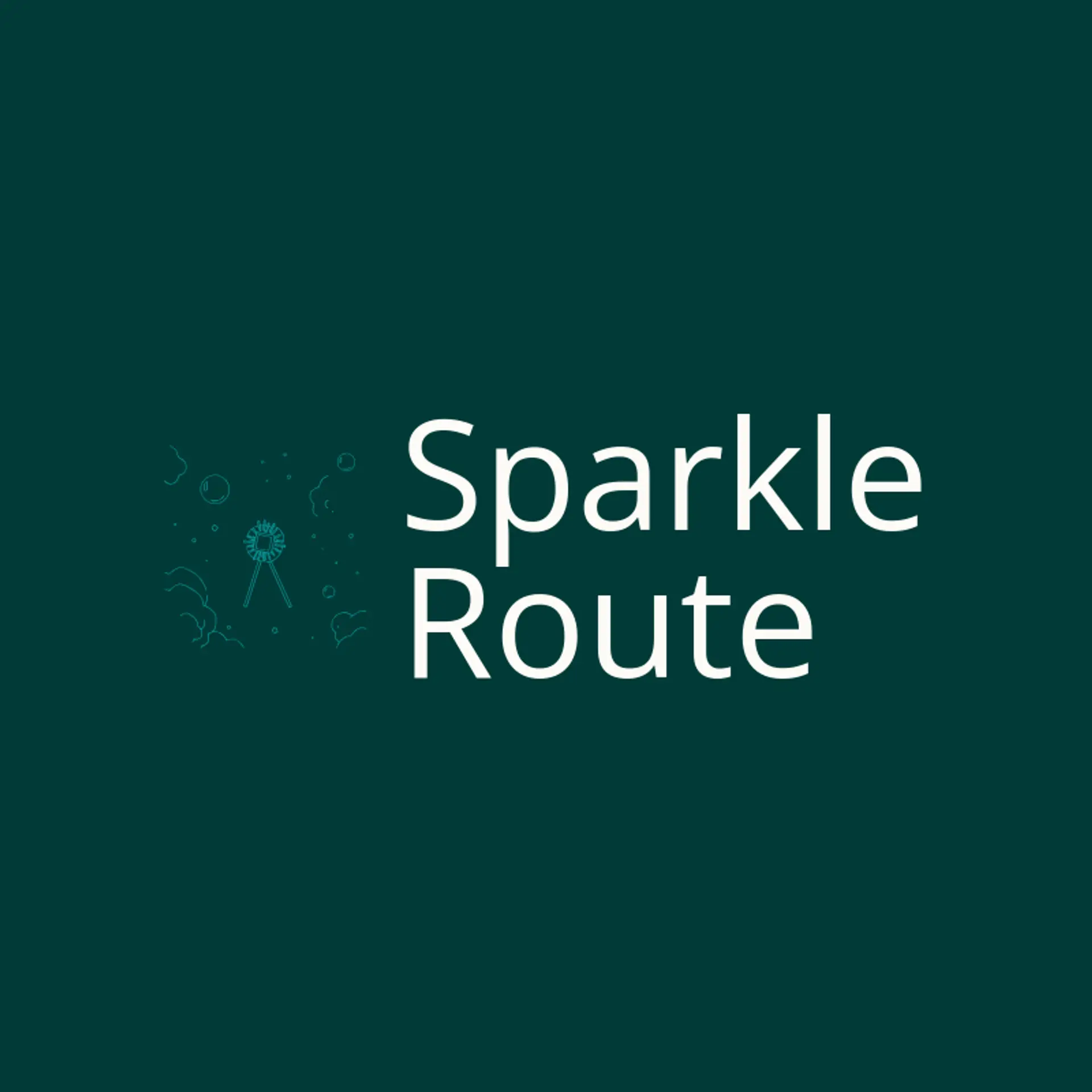 Sparkle Route logo for stars