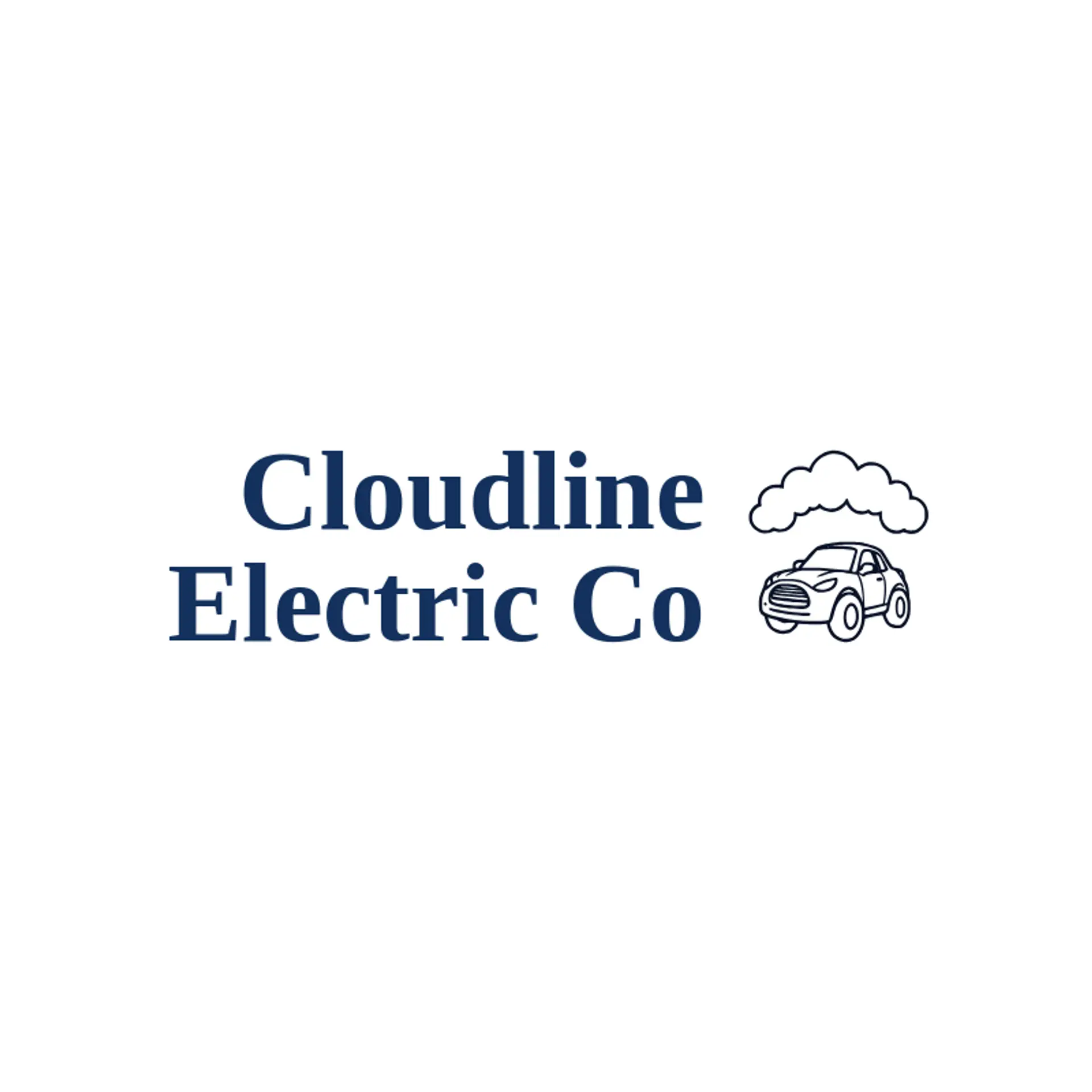 Cloudline Electric Co logo for electric car