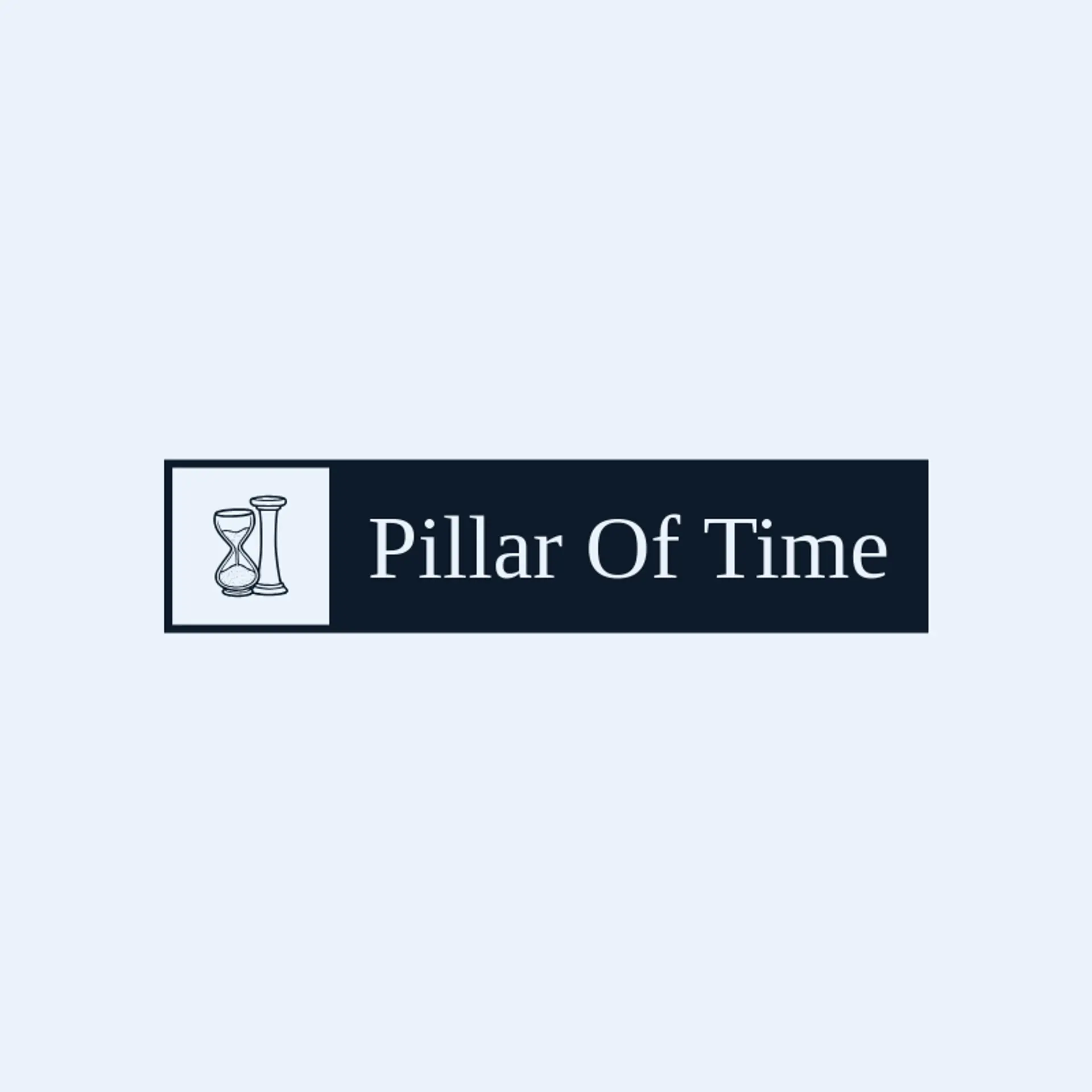Pillar Of Time logo for hourglass