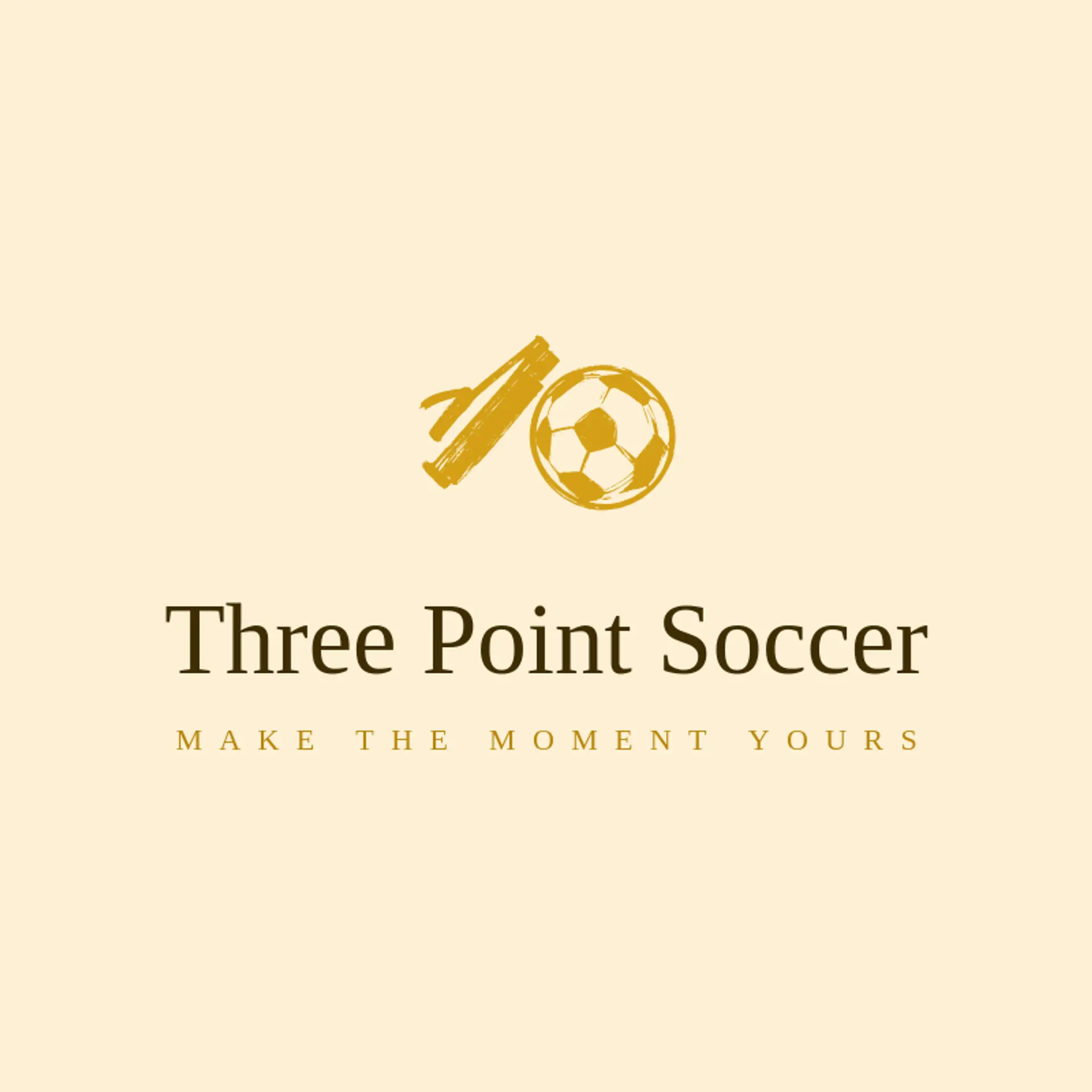 Three Point Soccer logo for soccer ball