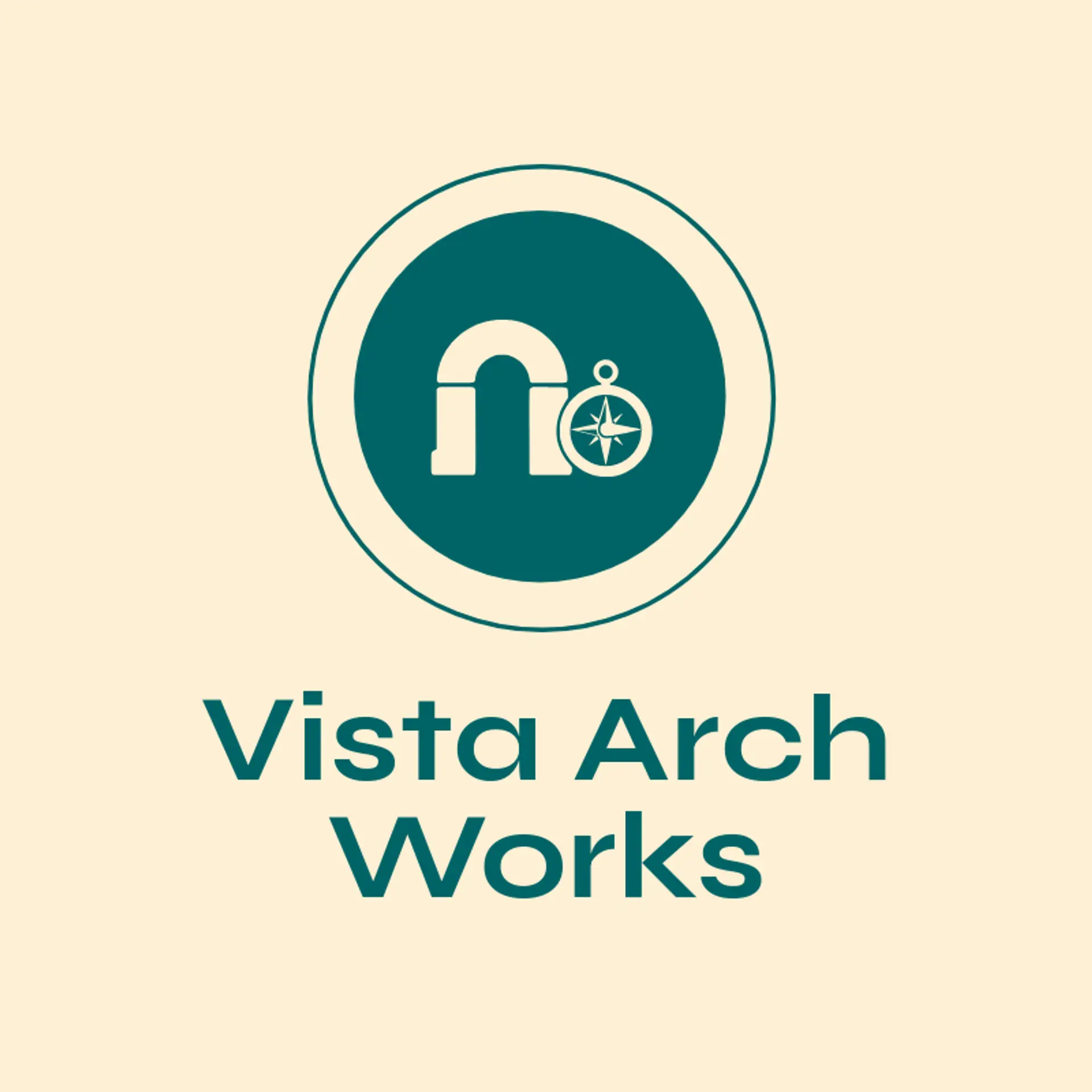 Vista Arch Works logo for frame