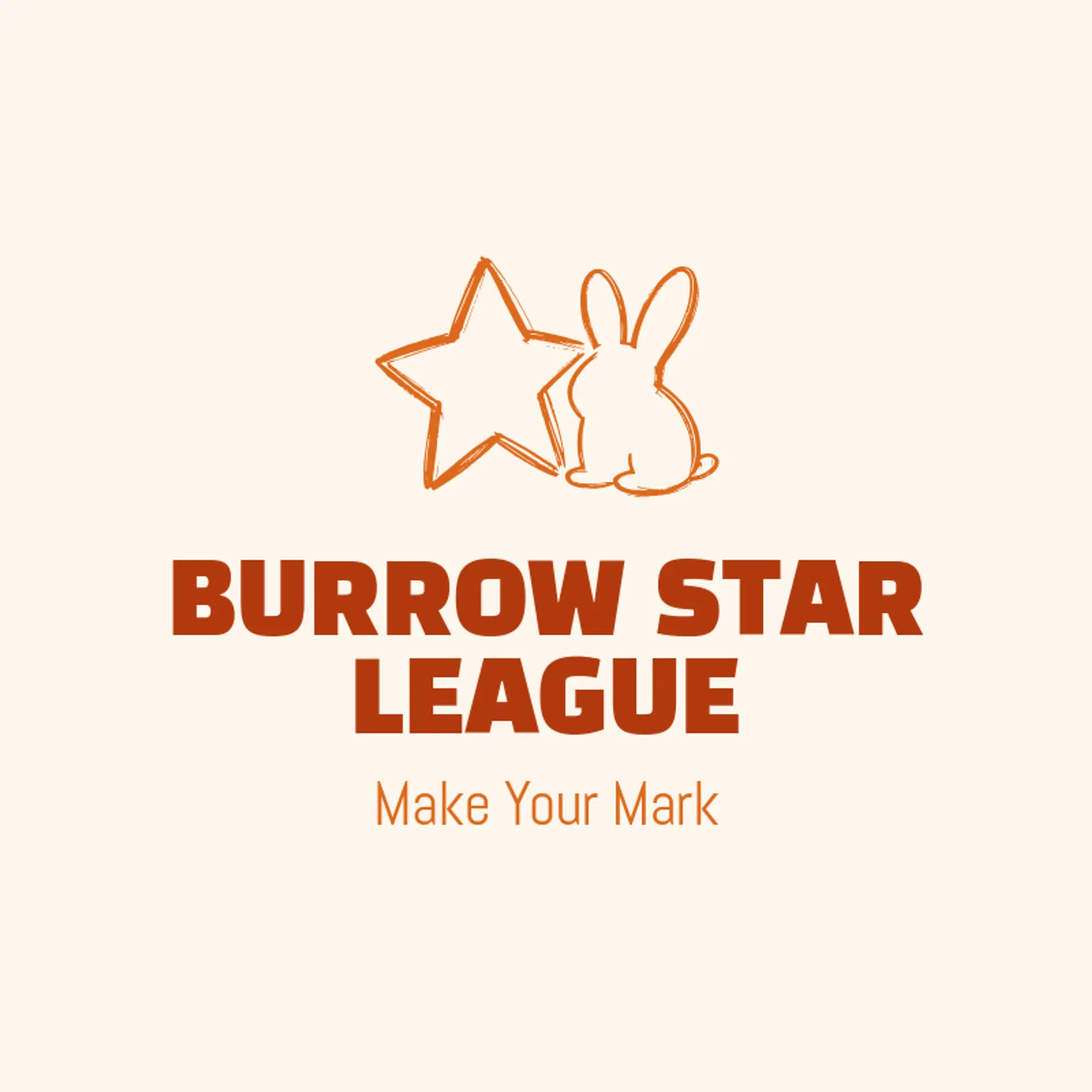 Burrow Star League logo for bunny