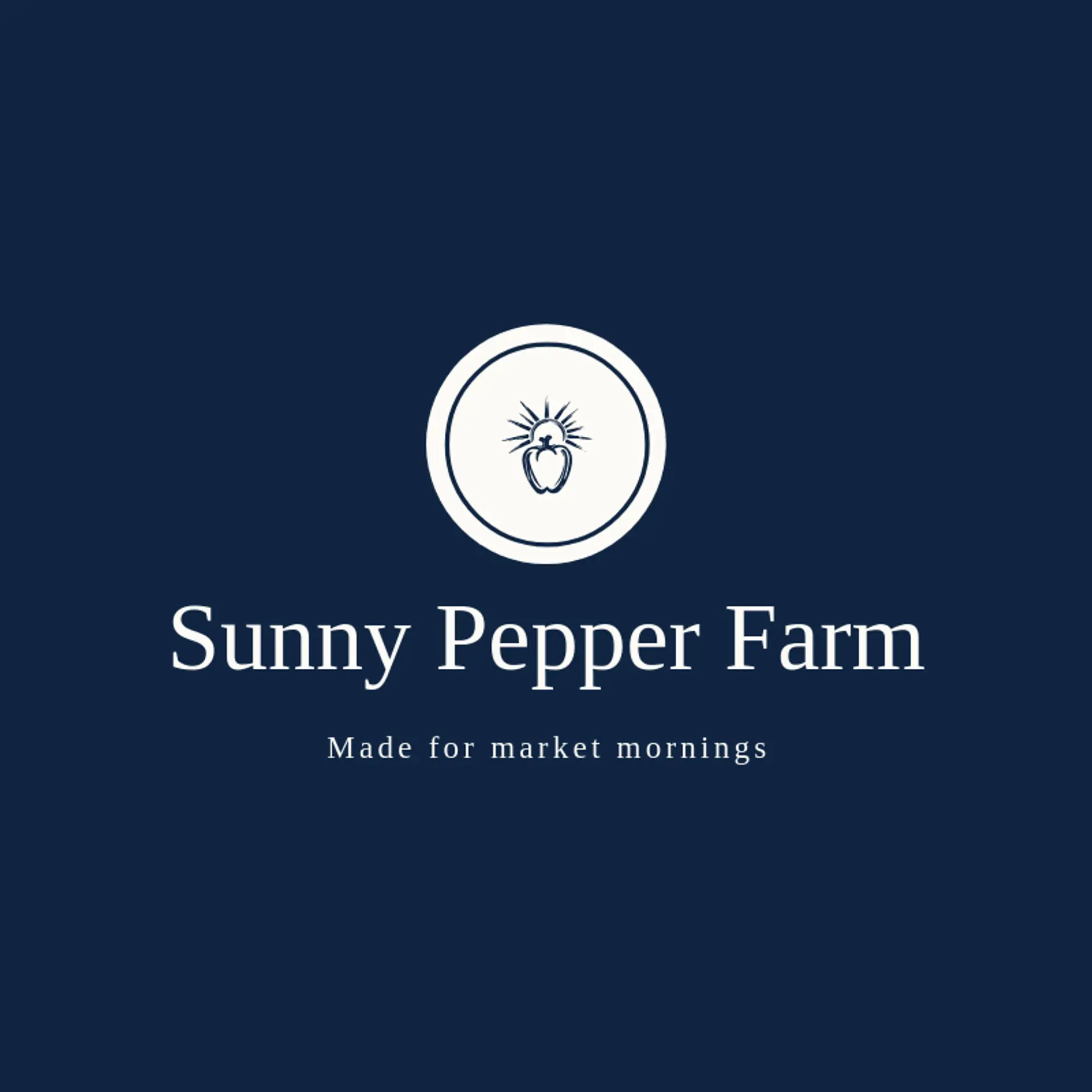 Sunny Pepper Farm logo for pepper