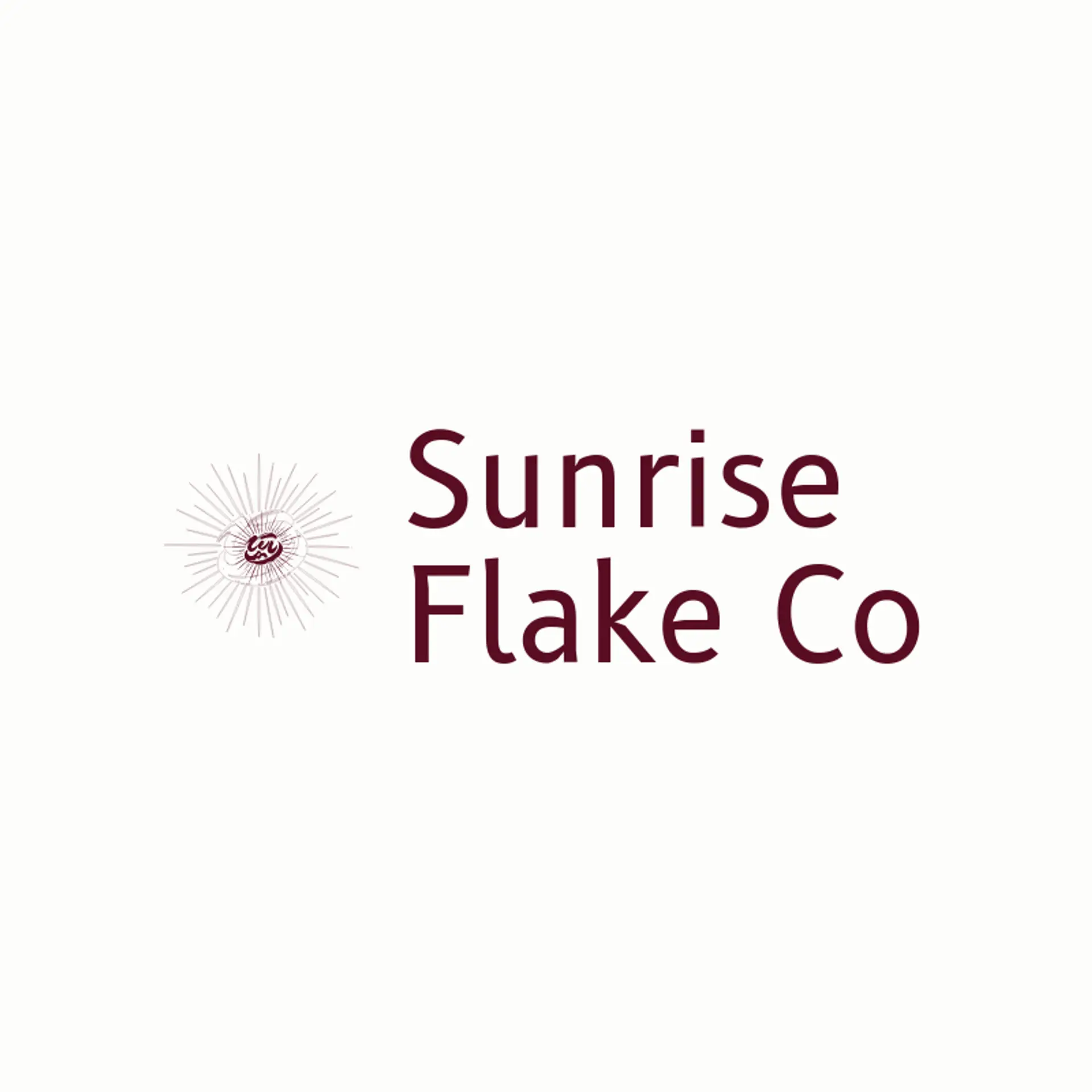 Sunrise Flake Co logo for cereal