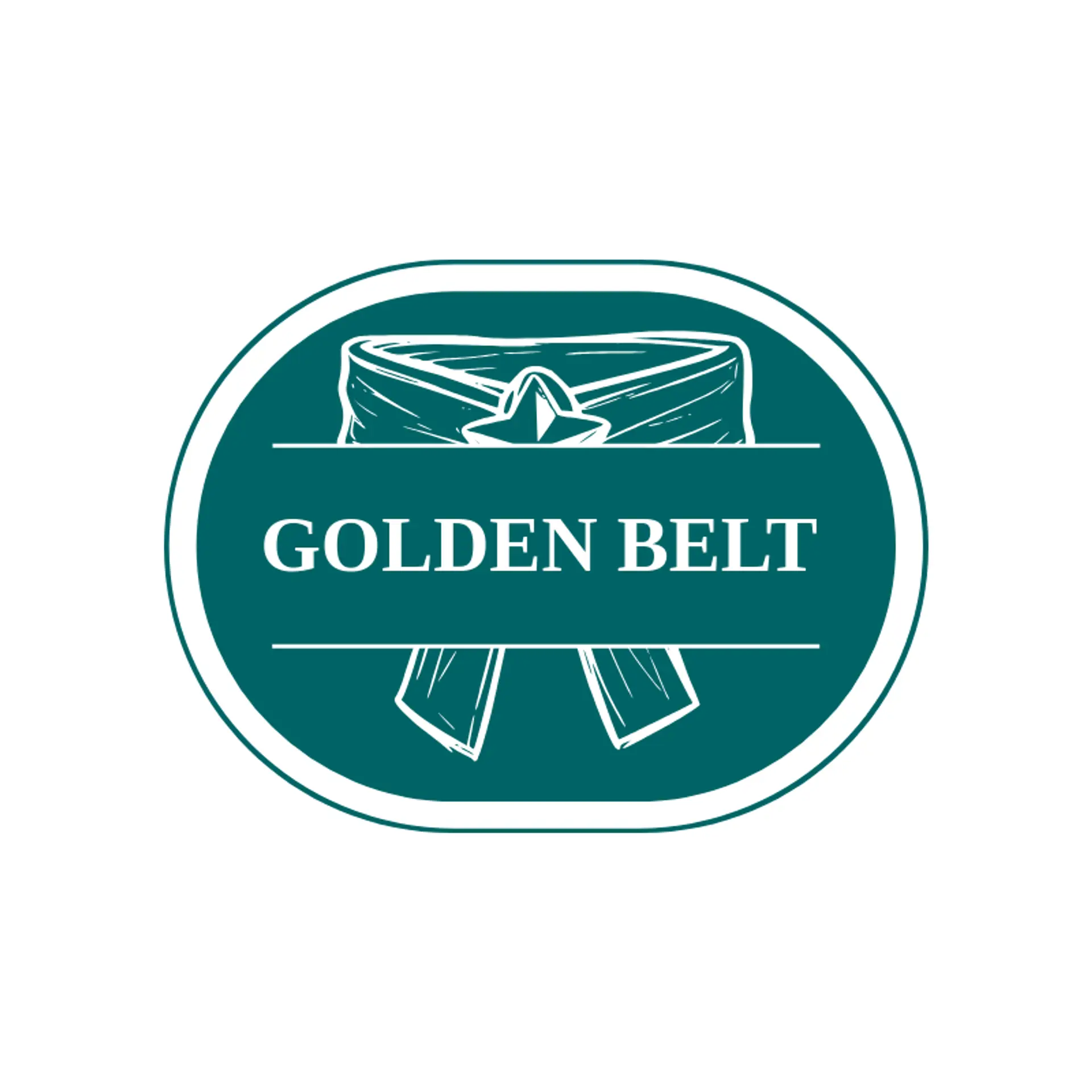 Golden Belt logo for karate