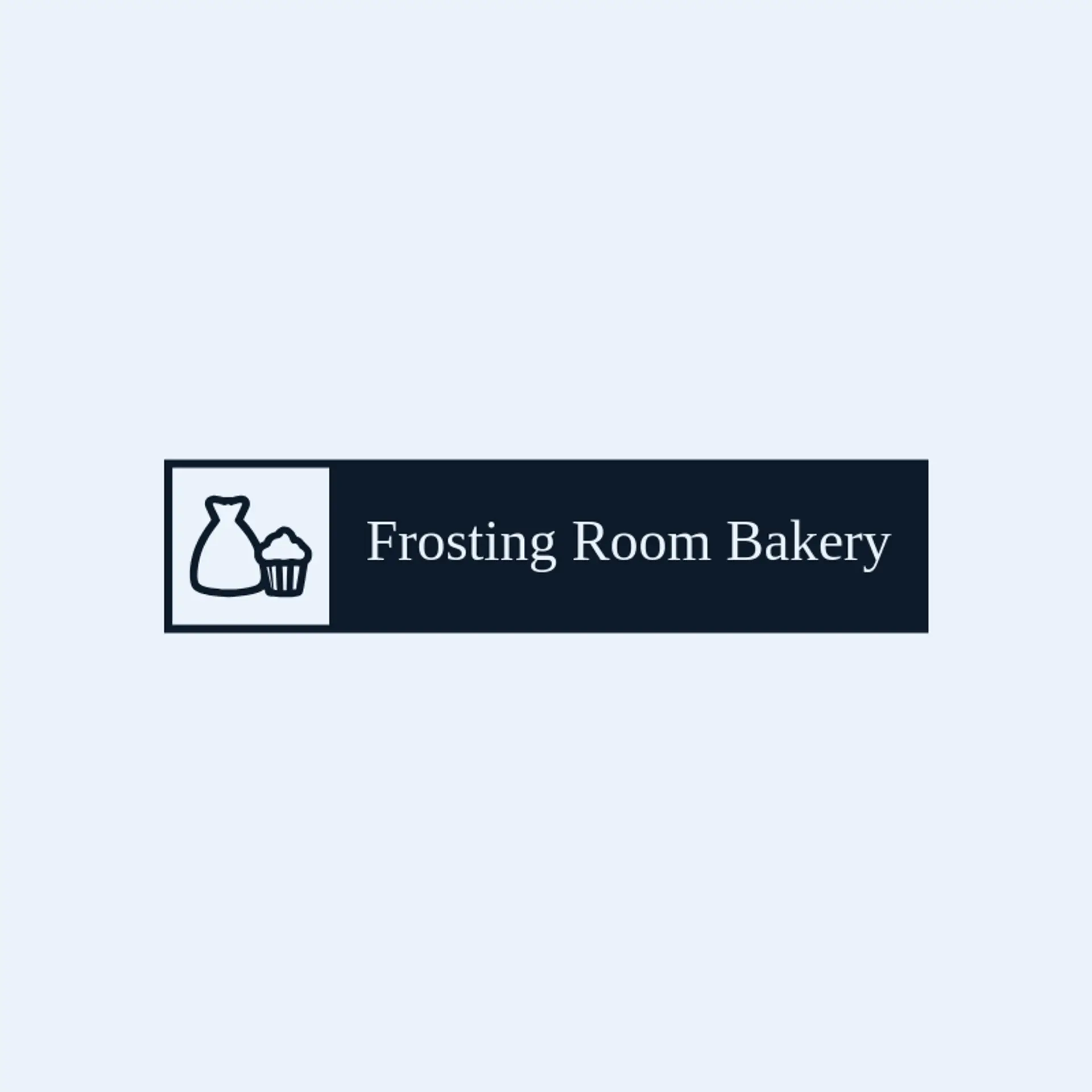 Frosting Room Bakery logo for baking