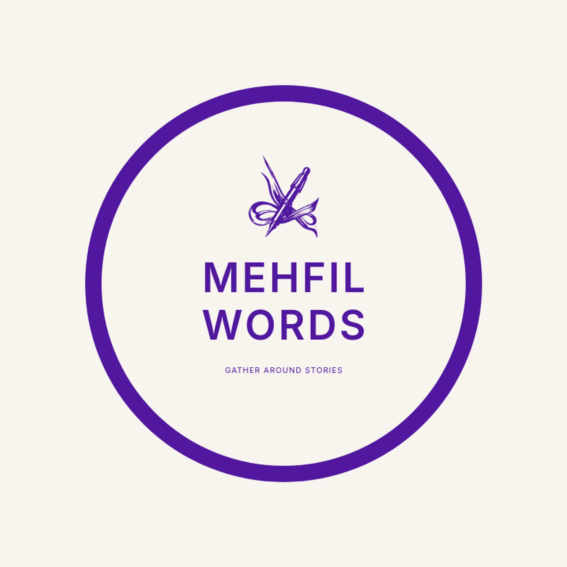 Mehfil Words logo for urdu