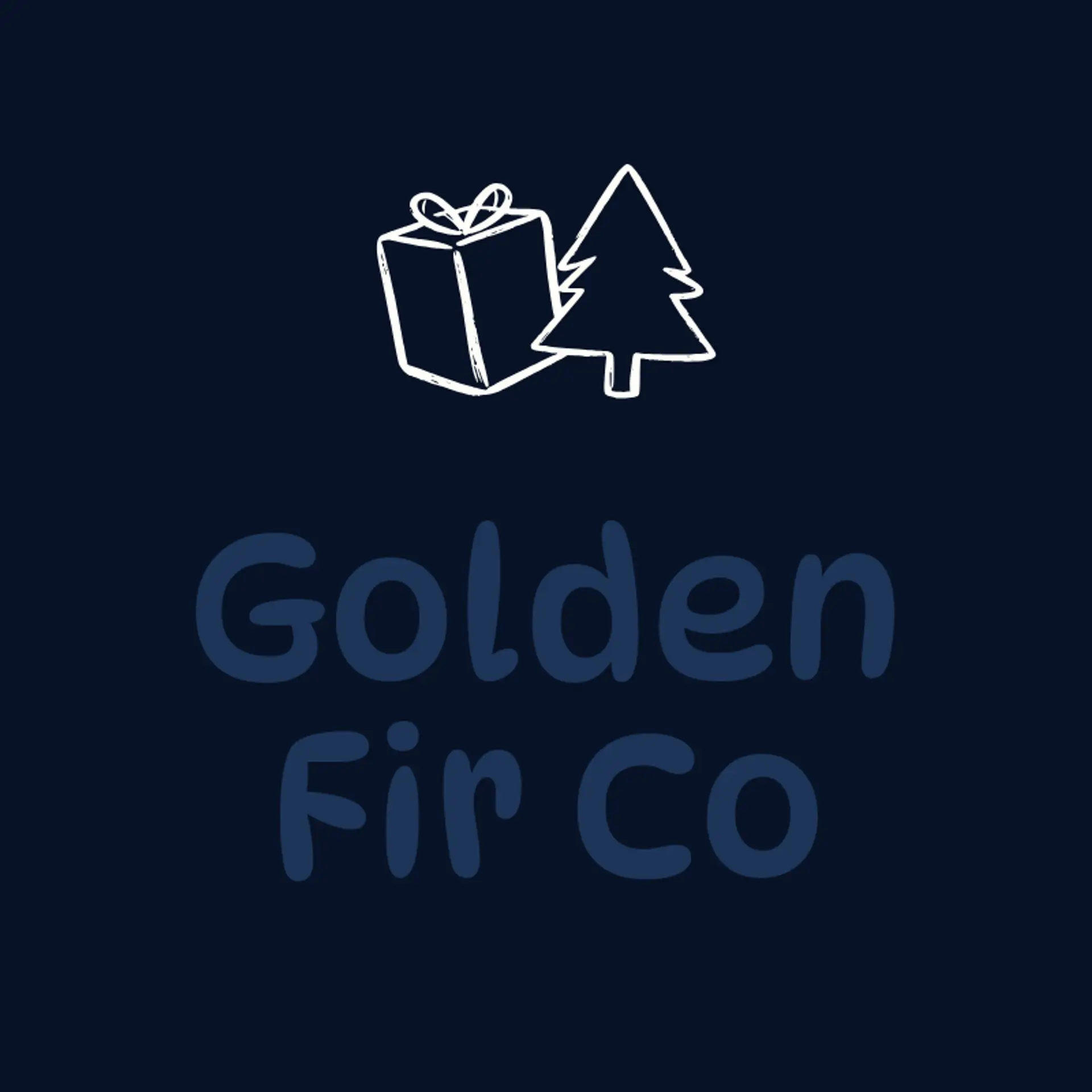 Golden Fir Co logo for christmas tree