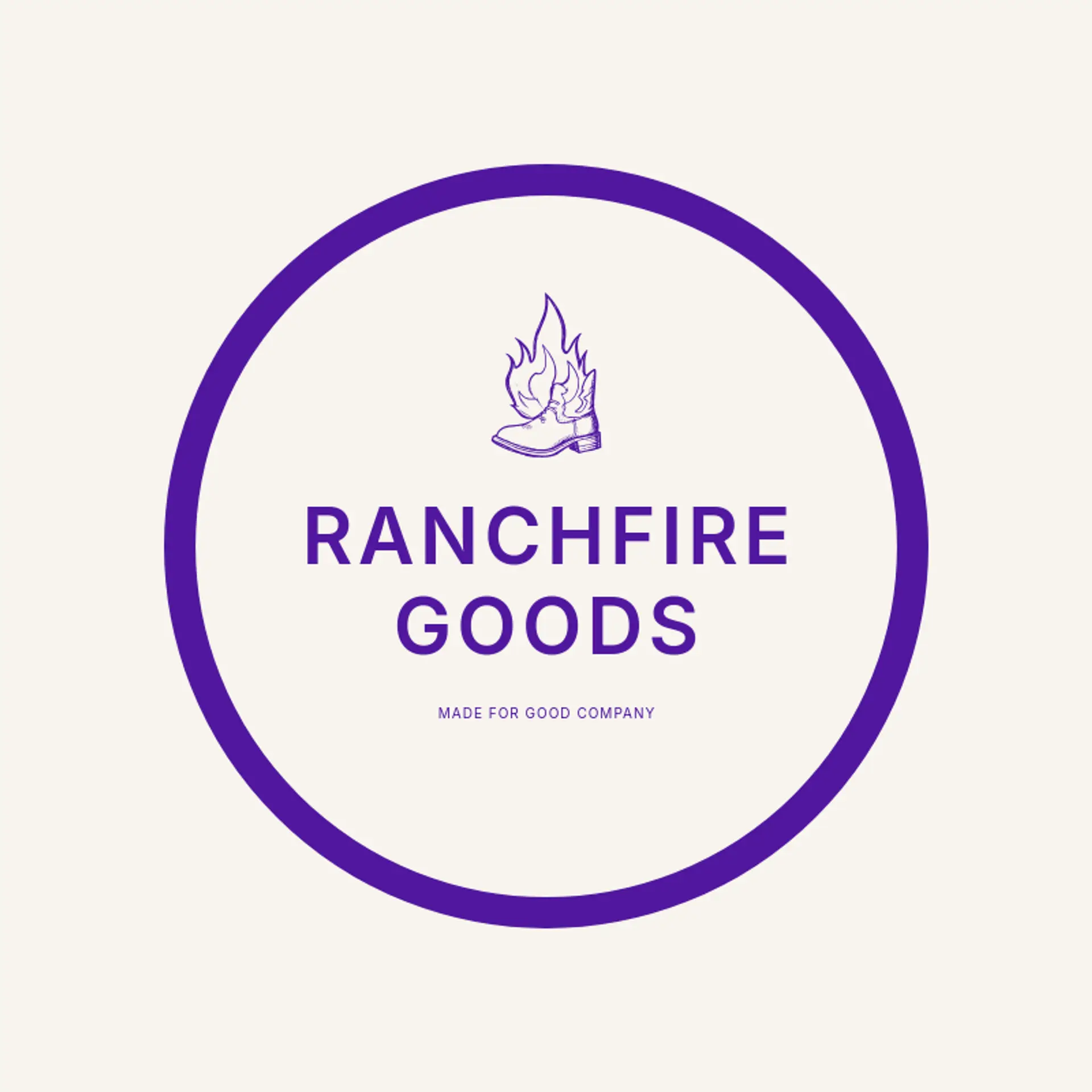 Ranchfire Goods logo for cowboy