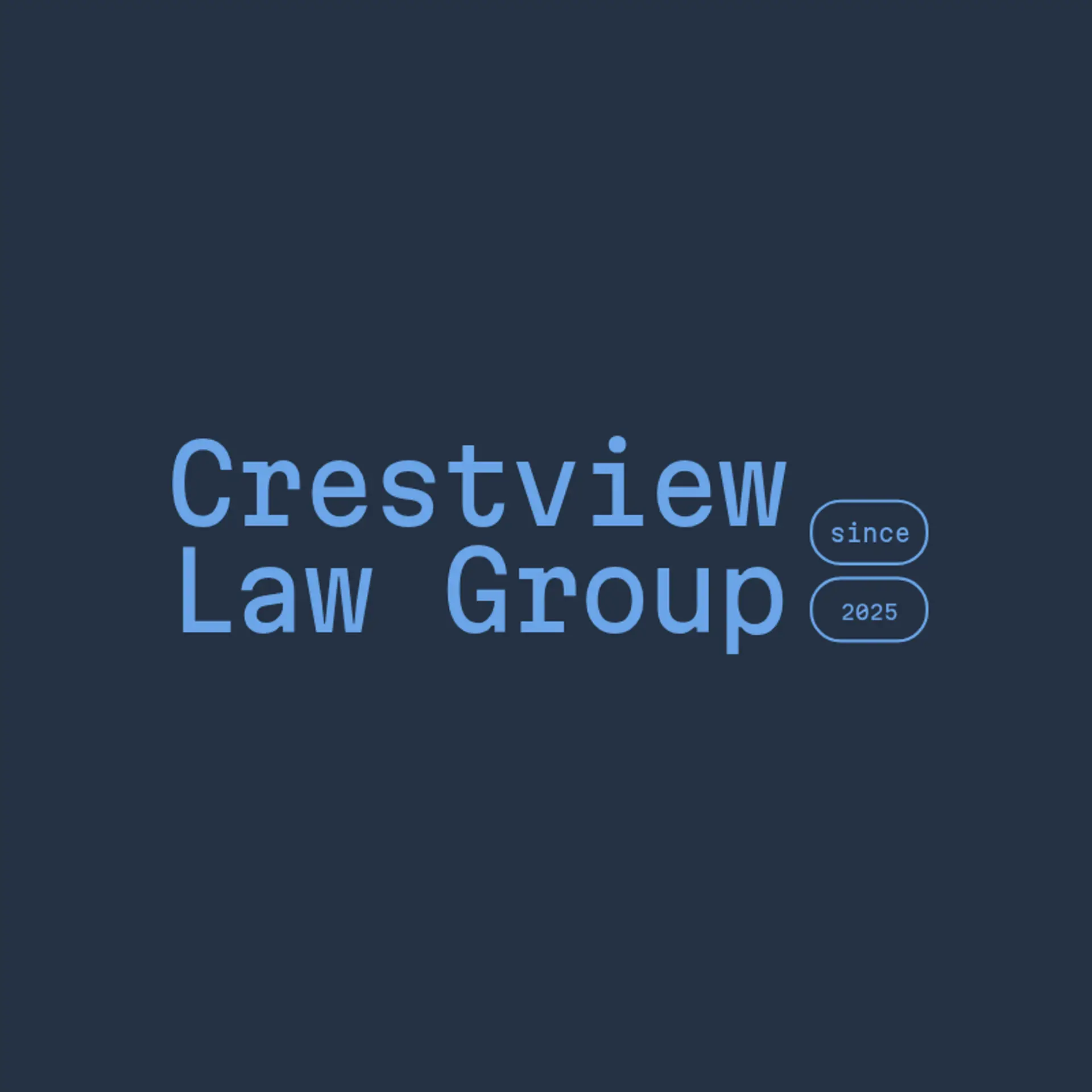 Crestview Law Group logo for law office