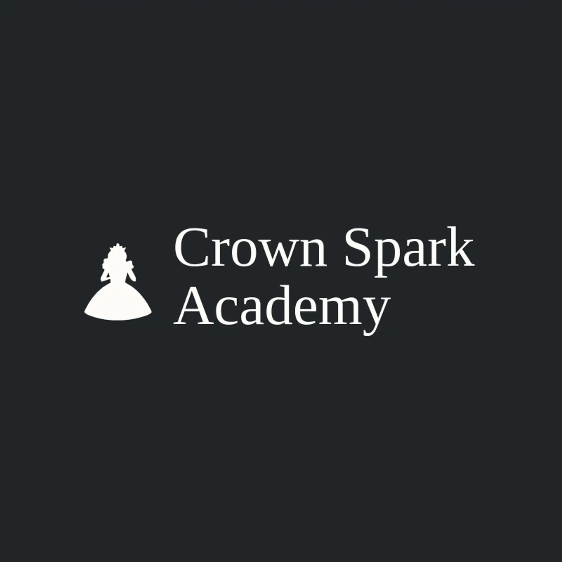 Crown Spark Academy logo for princess