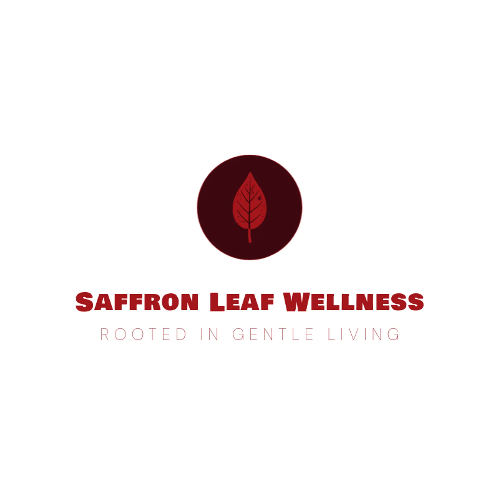 Saffron Leaf Wellness logo for ayurvedic