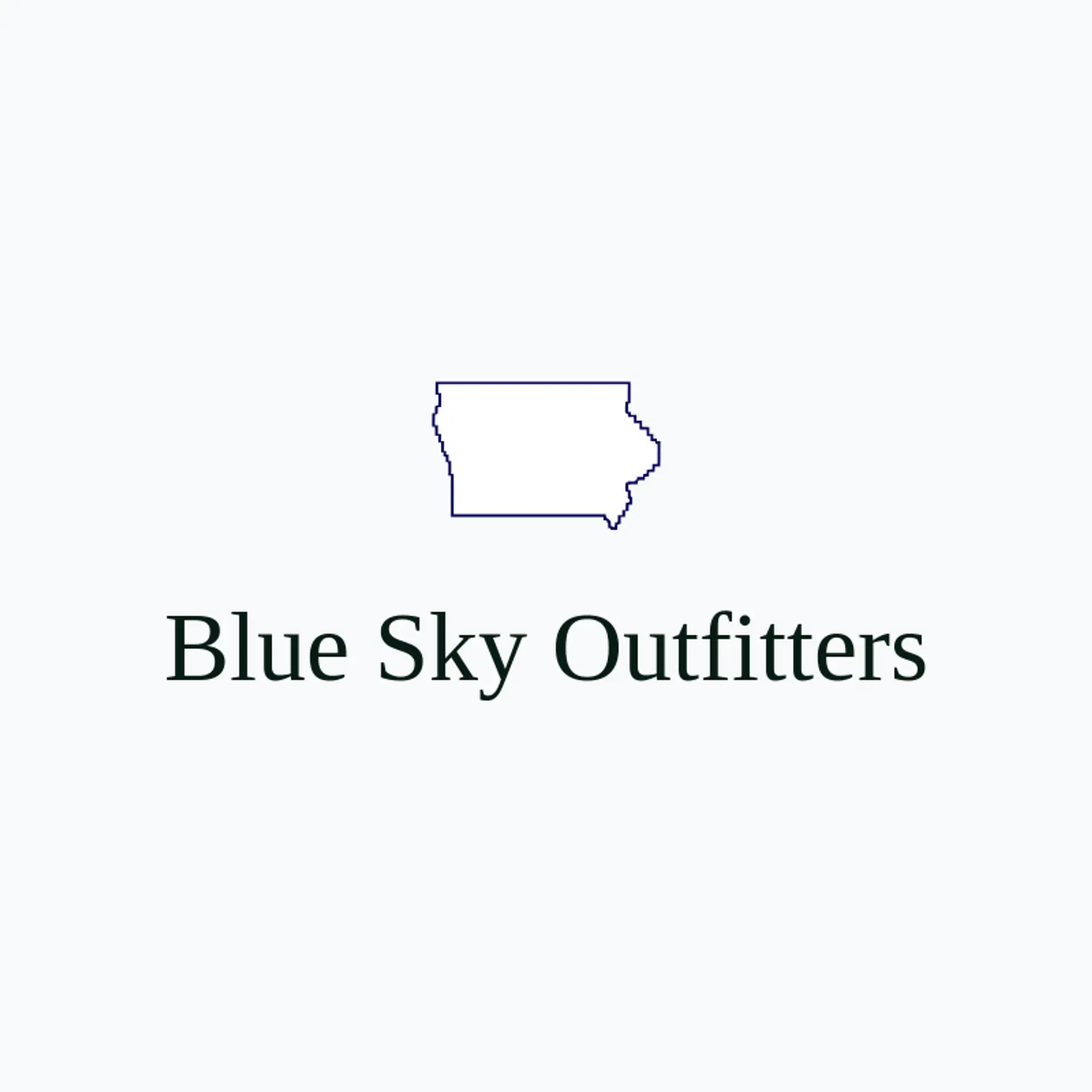 Blue Sky Outfitters logo for iowa