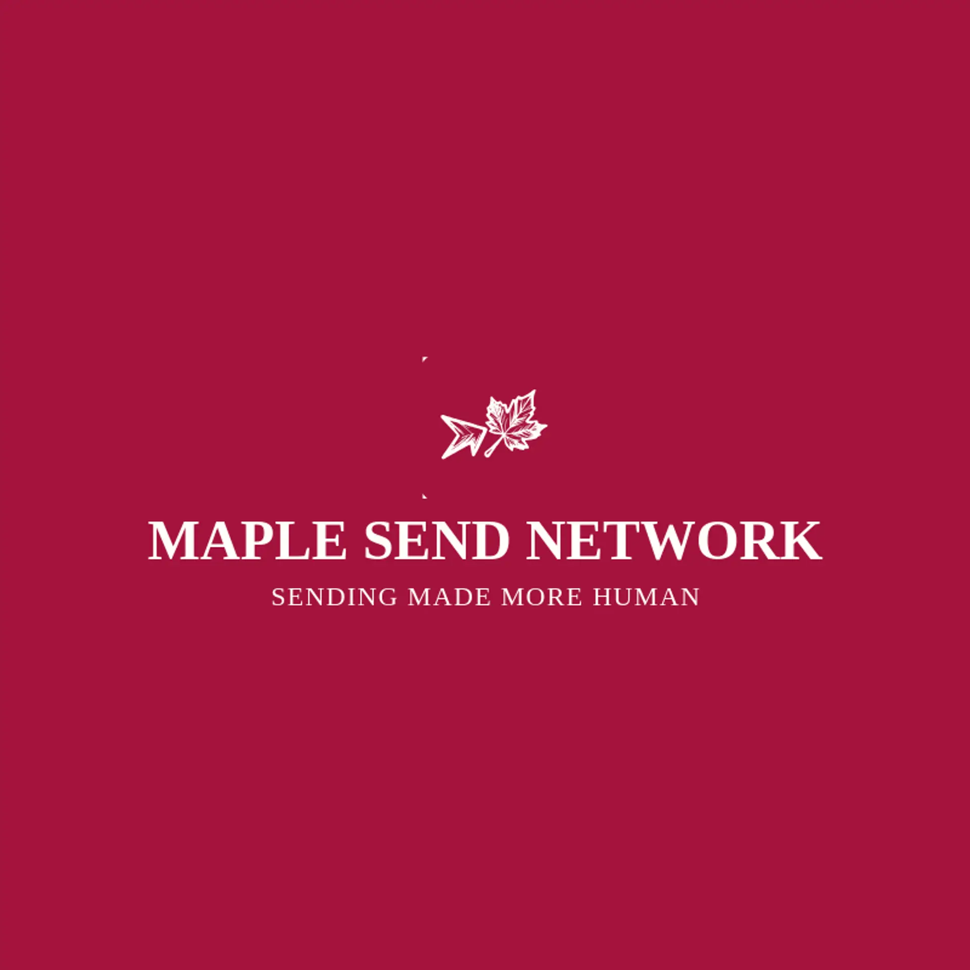 Maple Send Network logo for transfer