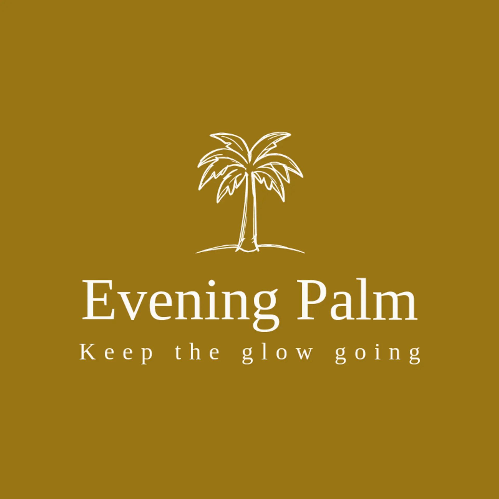 Evening Palm logo for palm tree