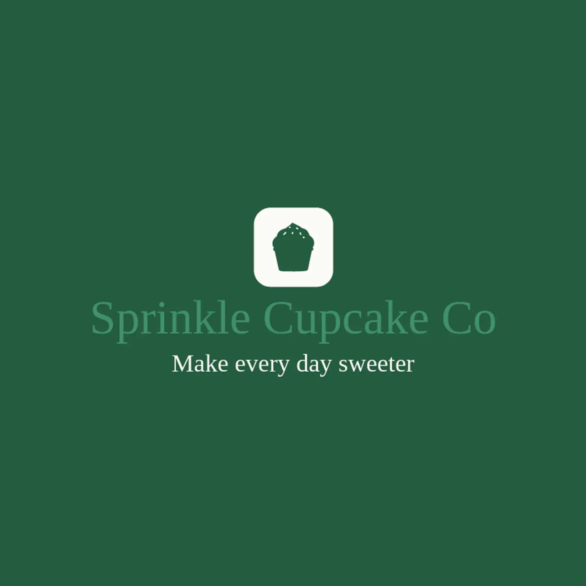 Sprinkle Cupcake Co logo for baking