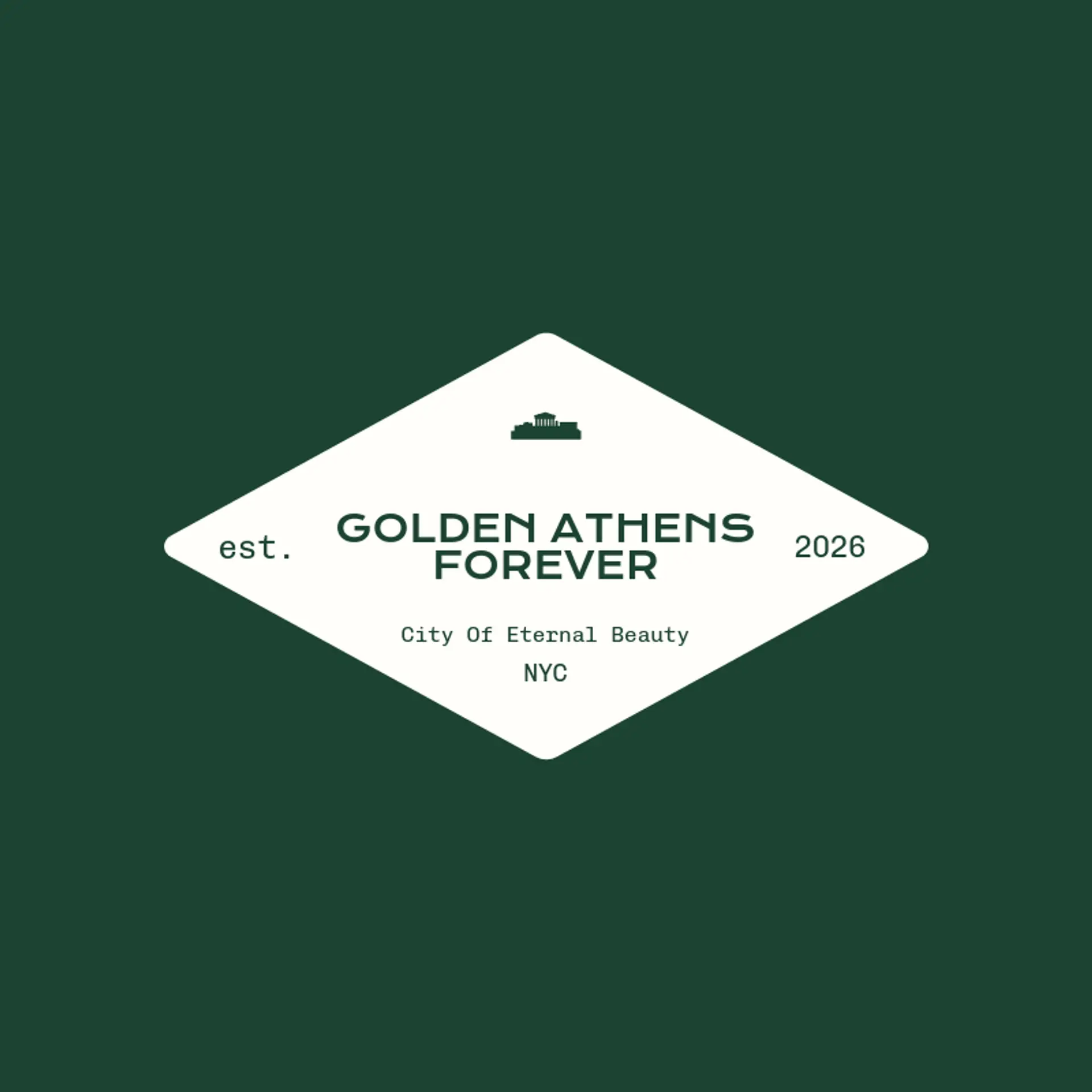 Golden Athens Forever logo for athens