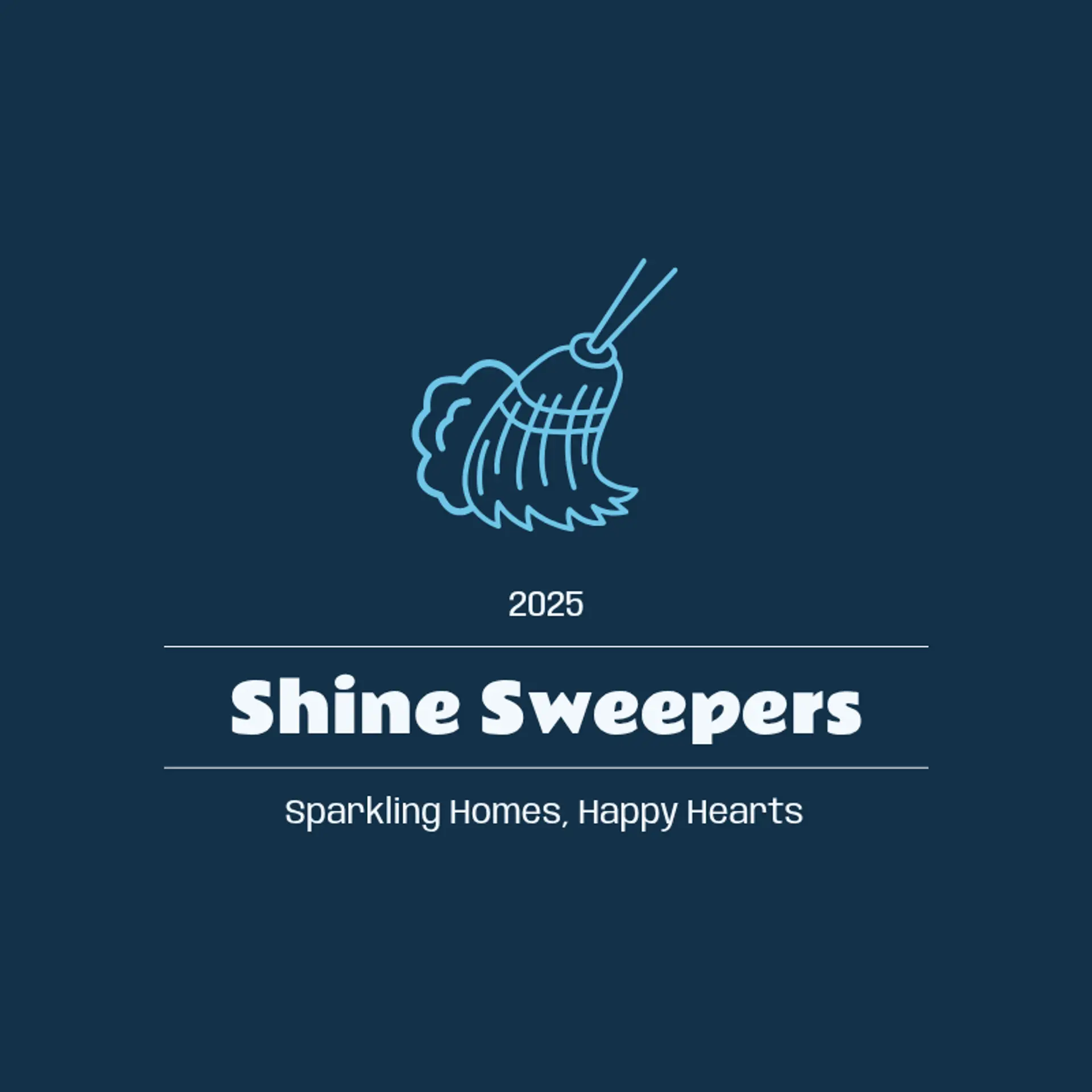 Shine Sweepers logo for house cleaning