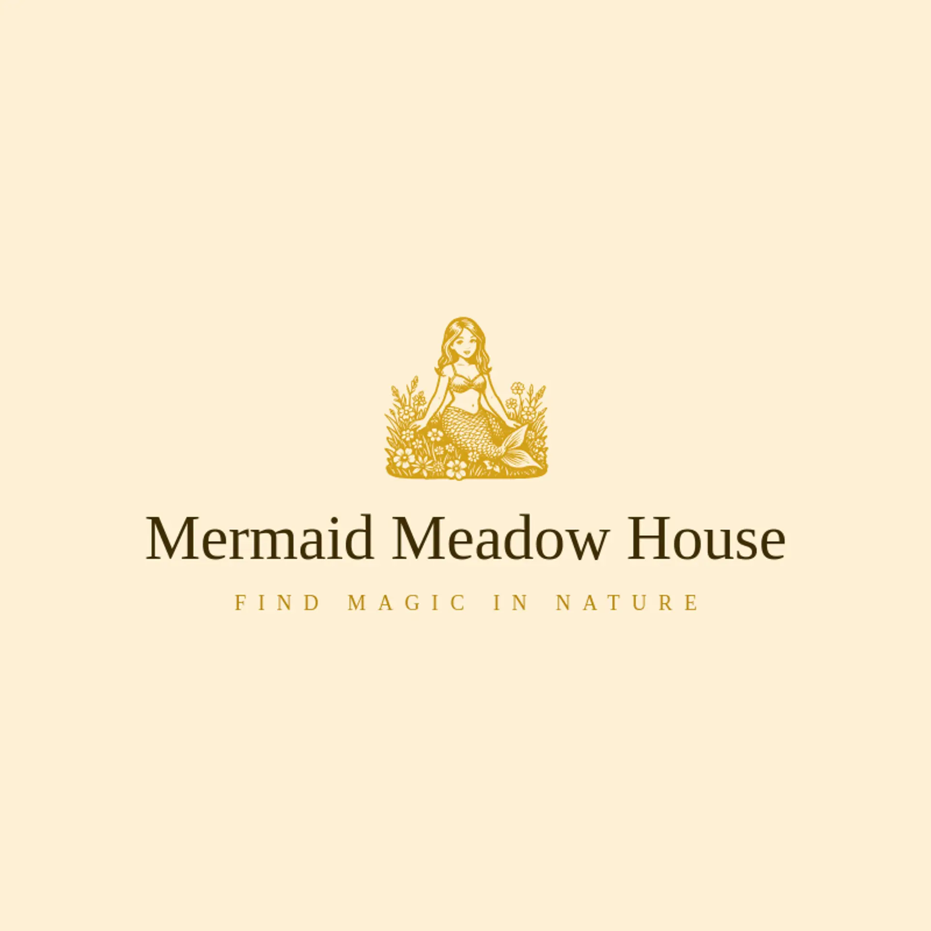 Mermaid Meadow House logo for mermaid