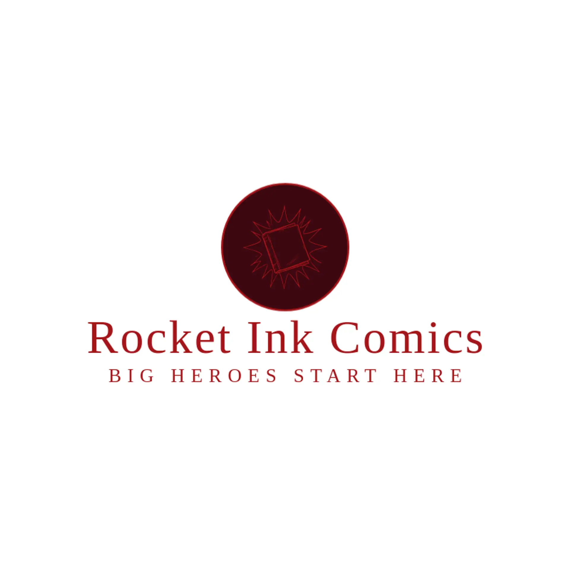 Rocket Ink Comics logo for comic book