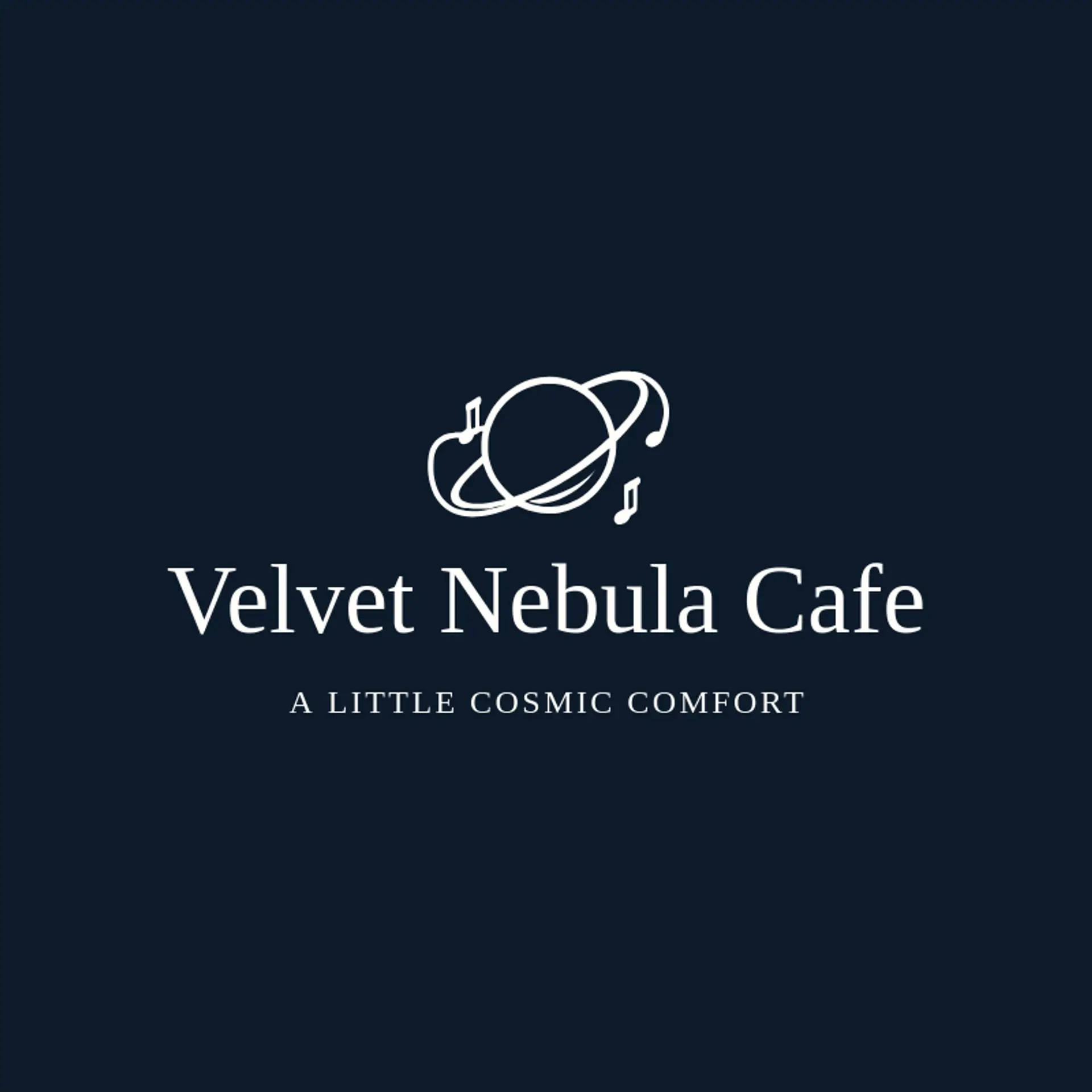 Velvet Nebula Cafe logo for saturn
