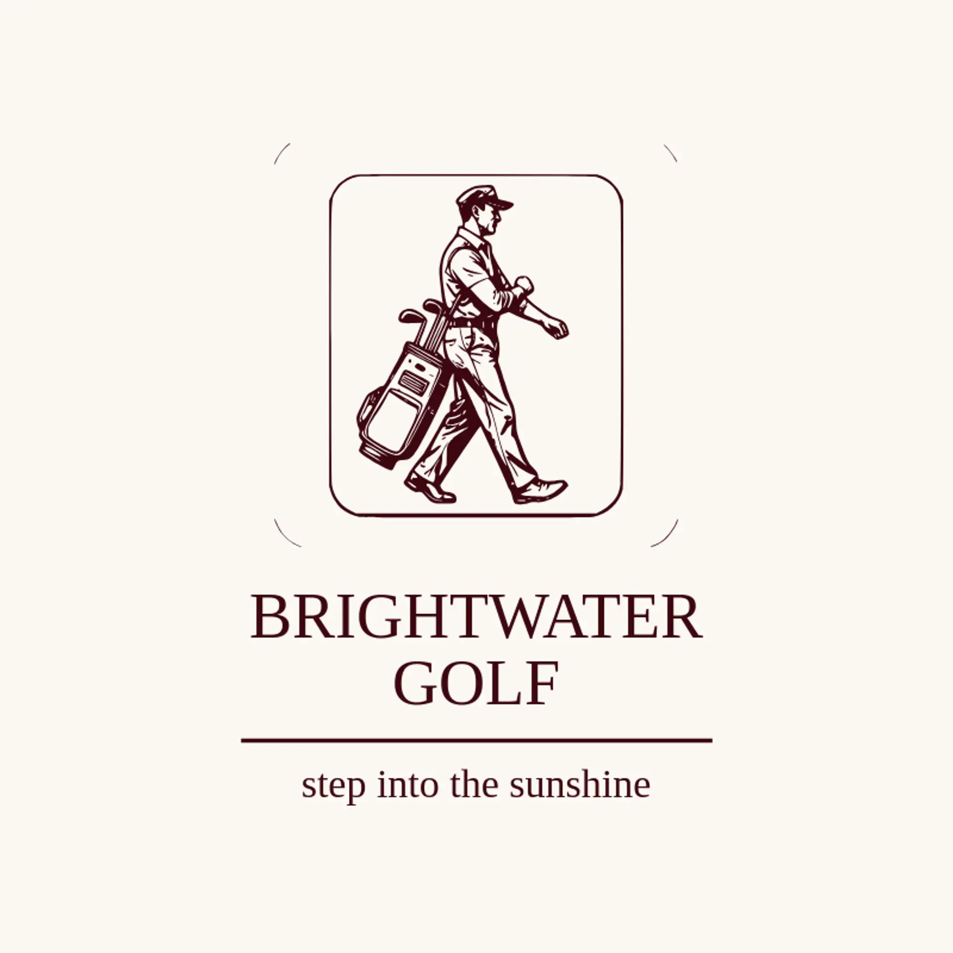 Brightwater Golf logo for golf course