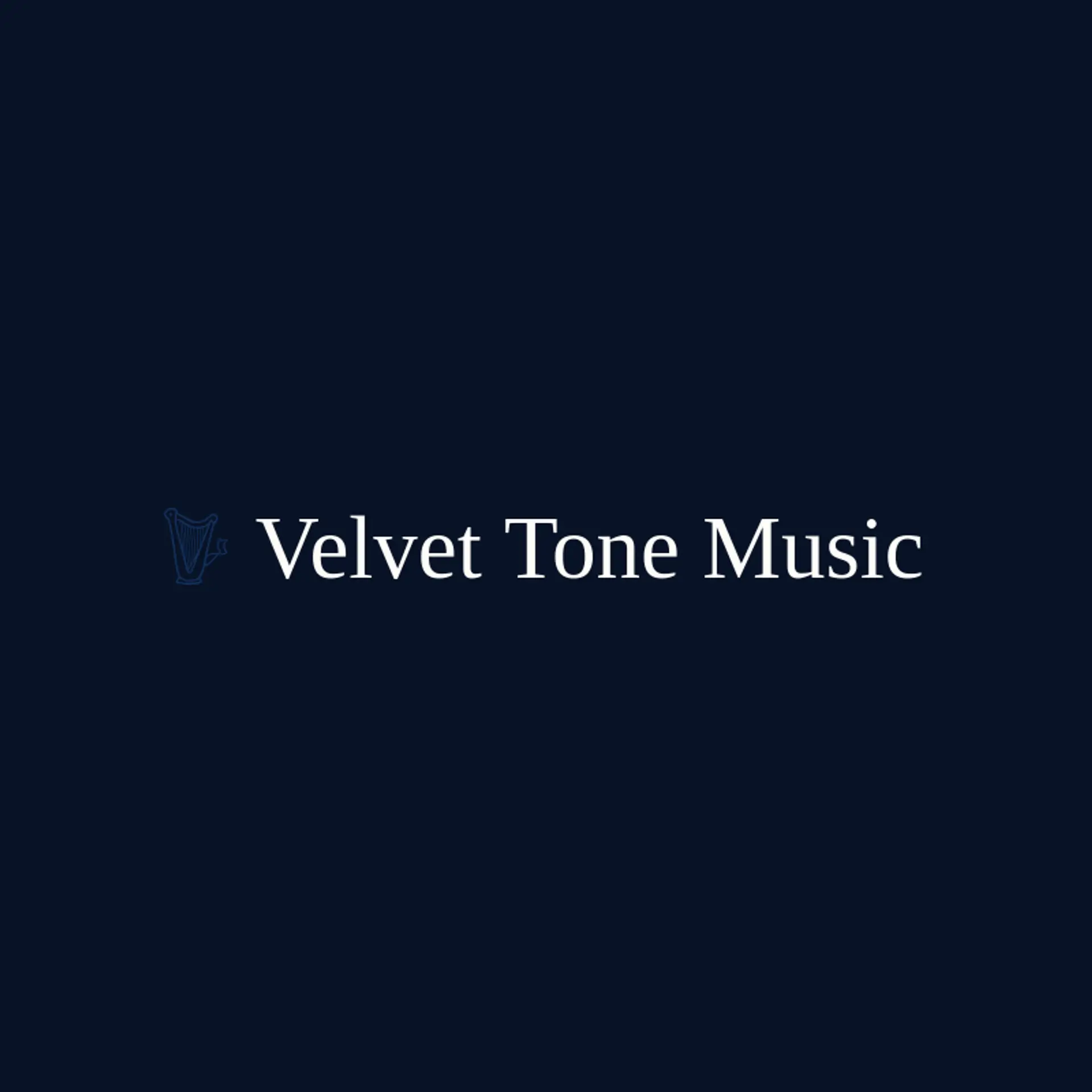 Velvet Tone Music logo for harp